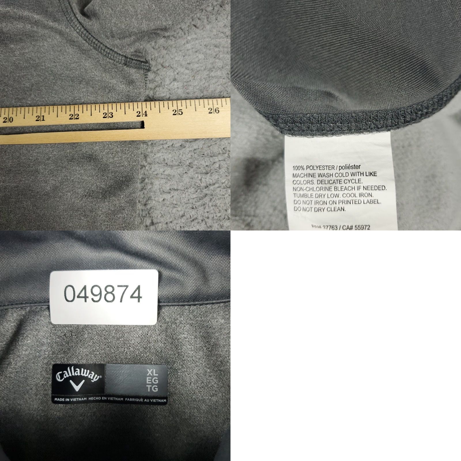 Callaway Callaway Sweater Mens XL Gray 1/4 Zip Up Golf Casual Pullover Sweatshirt - Mens, Sweater, Pullover, 1/4 Zip, Gray, Callaway, XL Size US XL / EU 56 / 4 - 8 Thumbnail