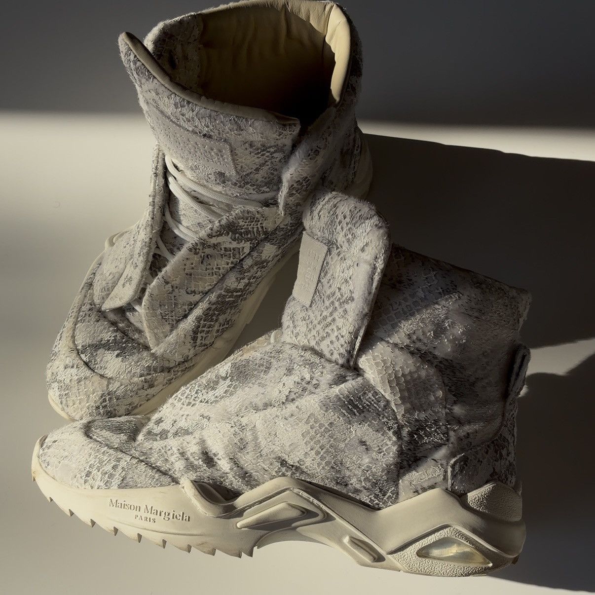 Maison Margiela Maison Margiela Future reflective snake-skin archive Size US 11 / EU 44 - 1 Thumbnail
