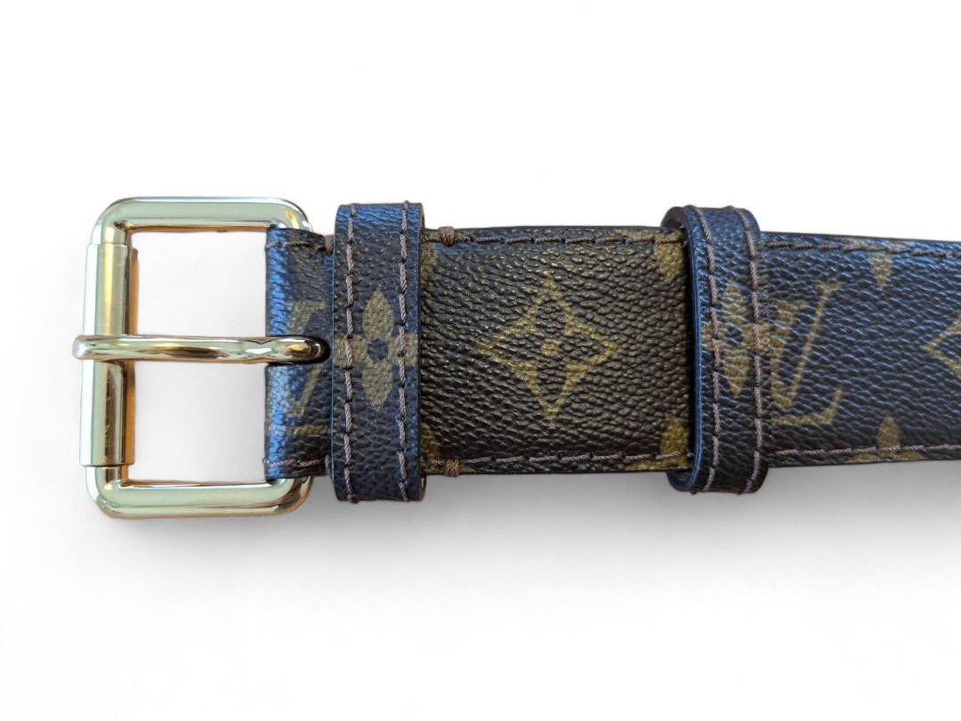 Louis Vuitton Louis Vuitton - Leather Monogram Belt Brown LV Size ONE SIZE - 7 Thumbnail