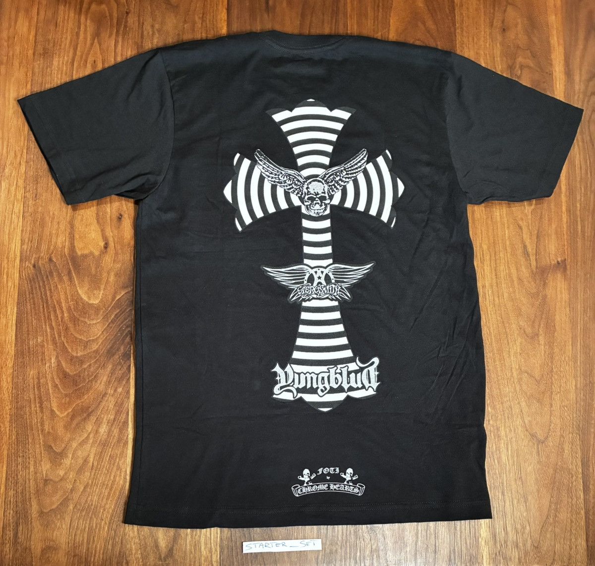 Chrome Hearts Chrome Hearts x Aerosmith x Yungblud Black Pocket Tee Size US M / EU 48-50 / 2 - 1 Thumbnail