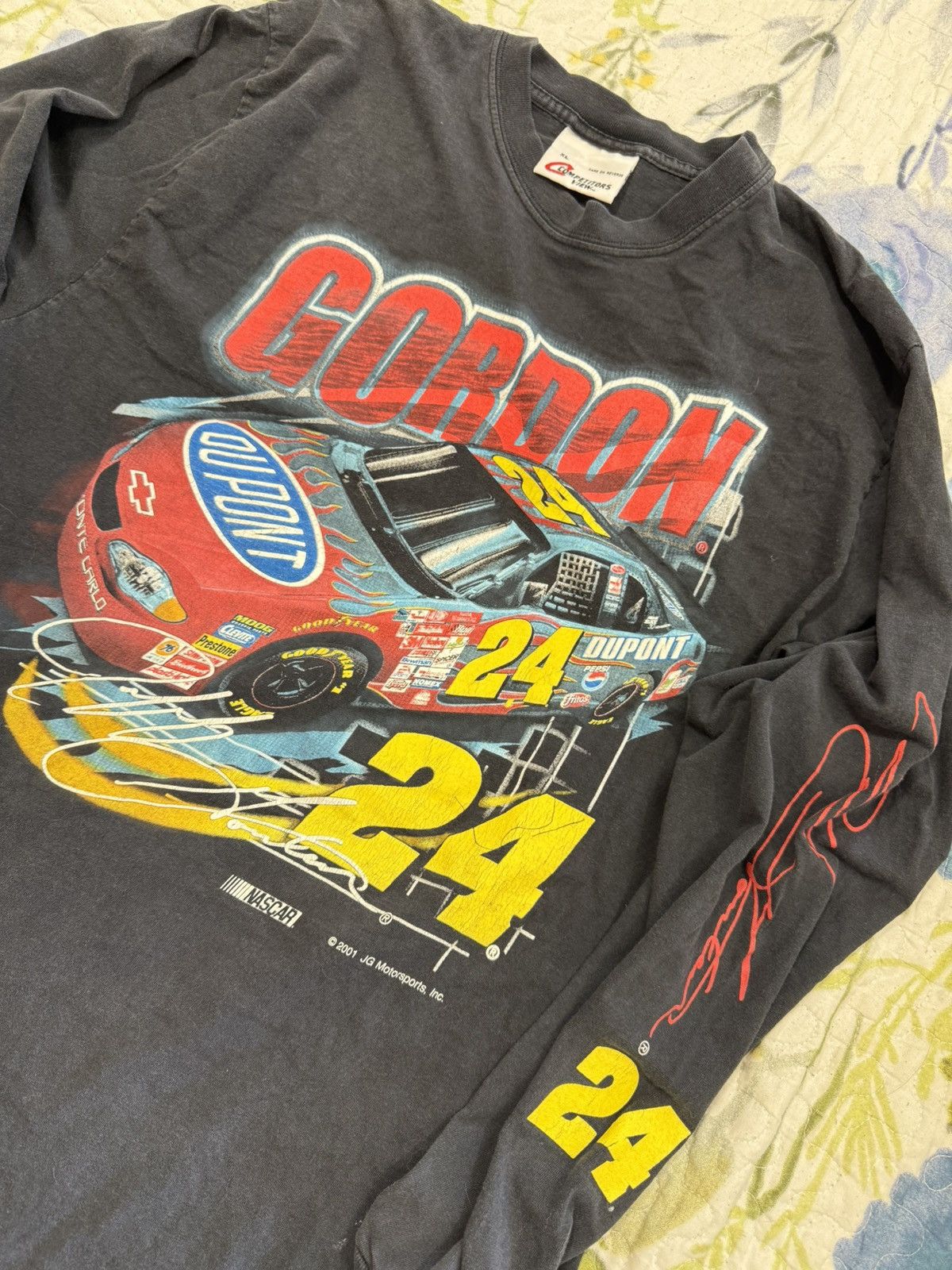 NASCAR 2001 Jeff Gordon Nascar long sleeve tee by Competitors View Size US XL / EU 56 / 4 - 2 Thumbnail