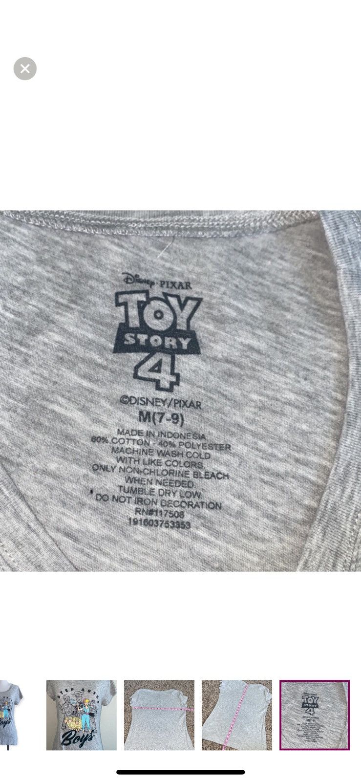 Disney Disney medium toy story‎ 4 Bo Peep tee Size M / US 6-8 / IT 42-44 - 4 Thumbnail