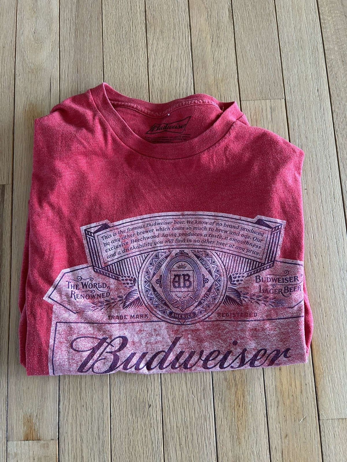 Budweiser Vintage 90s Budweiser shirt Size US L / EU 52-54 / 3 - 1 Thumbnail