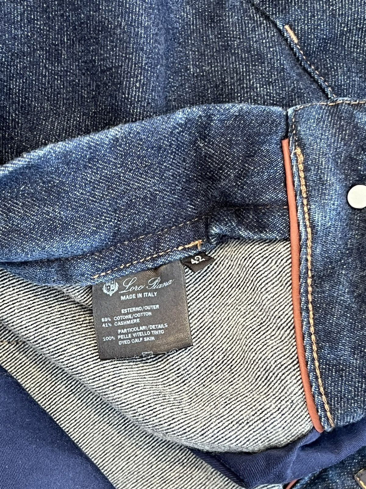 Loro Piana Loro Piana Cashmere and Cotton High-Waisted Jeans Size 28" / US 6 / IT 42 - 6 Thumbnail