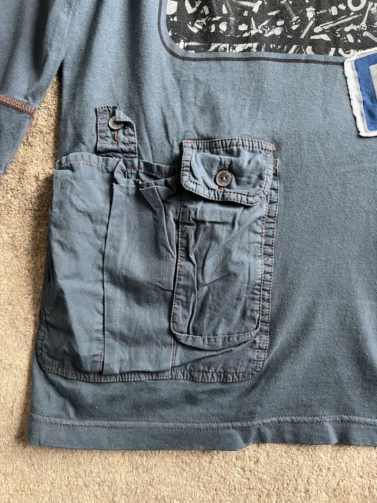Dolce & Gabbana Vintage Japanese Dolce and Gabbana cargo t shirt “Menatwork” Size US M / EU 48-50 / 2 - 3 Thumbnail
