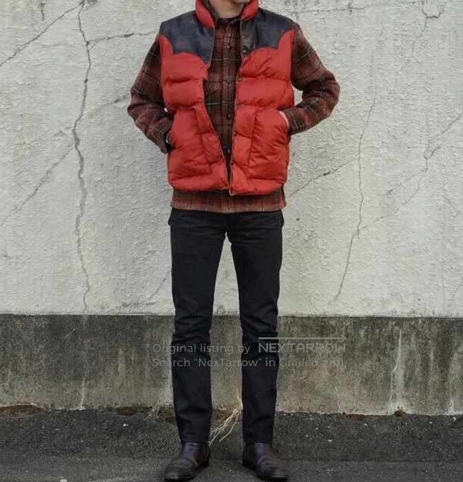 RRL Ralph Lauren RRL Ralph Lauren Puffer Vest with Leather Panels Size US M / EU 48-50 / 2 - 6 Thumbnail