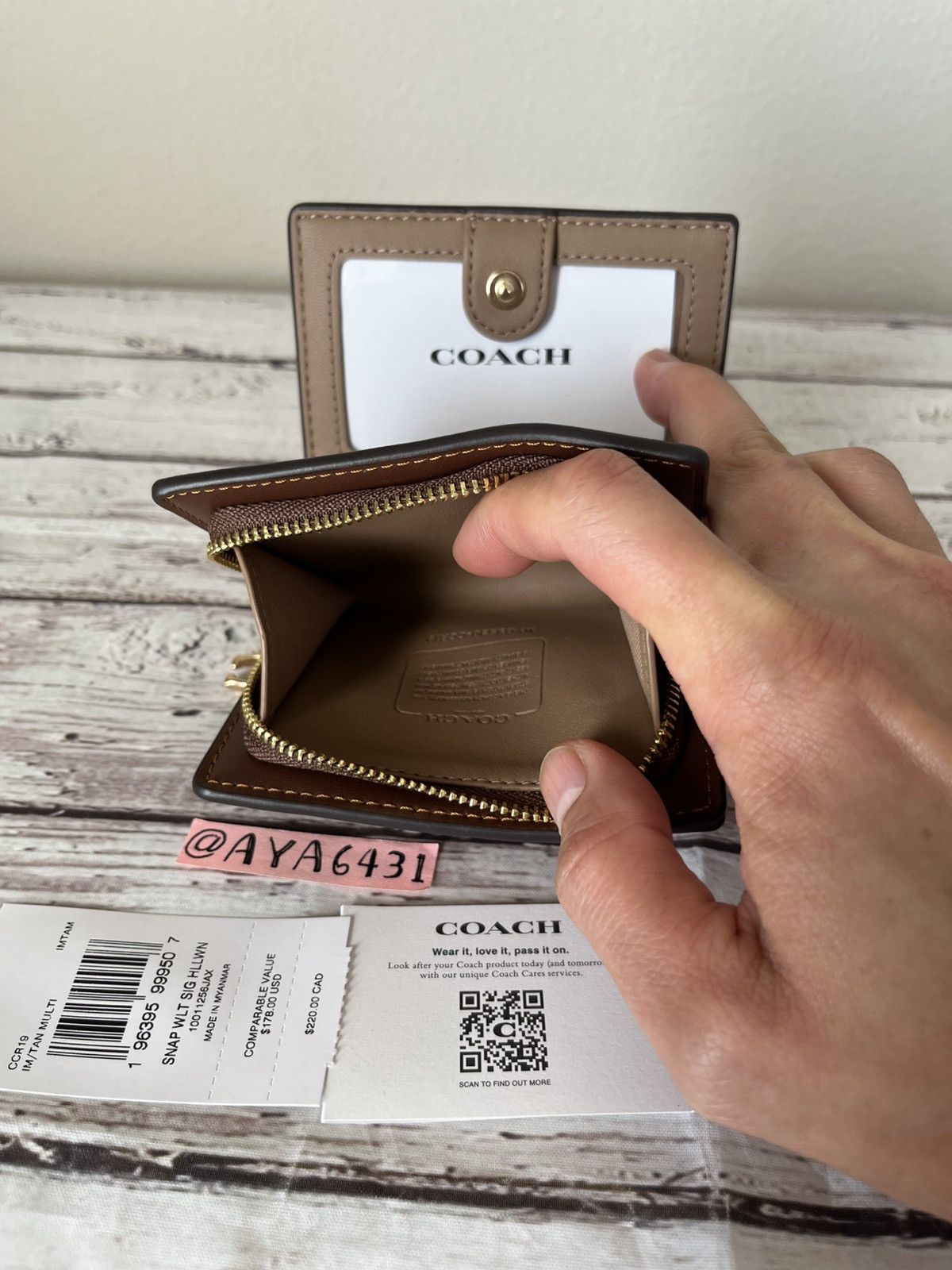 Coach Coach Snap Wallet In Signature Canvas With Halloween Print Size ONE SIZE - 7 Thumbnail