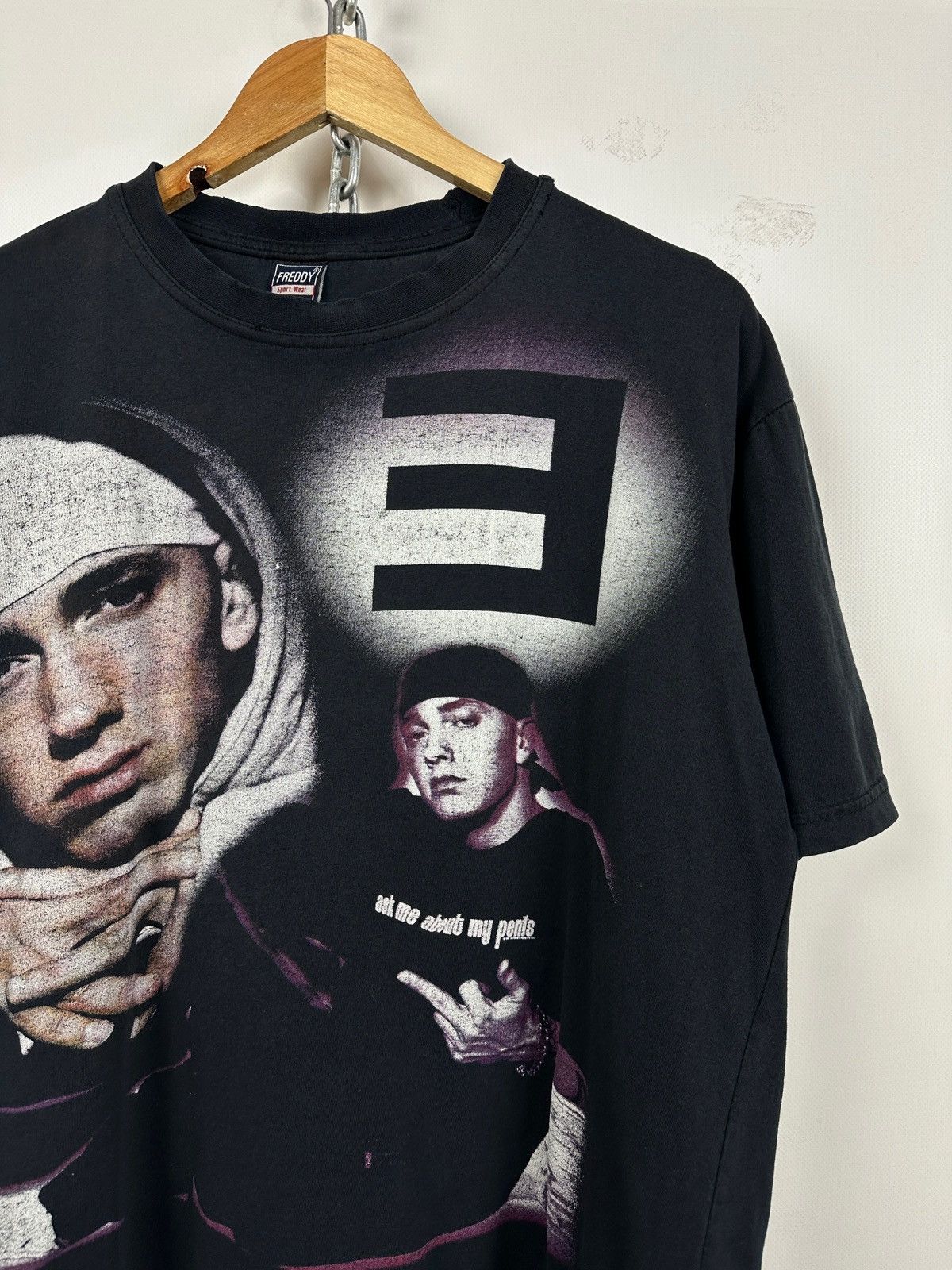 Eminem Vintage Eminem Ask Me About My Penis T-Shirt Size US L / EU 52-54 / 3 - 6 Thumbnail