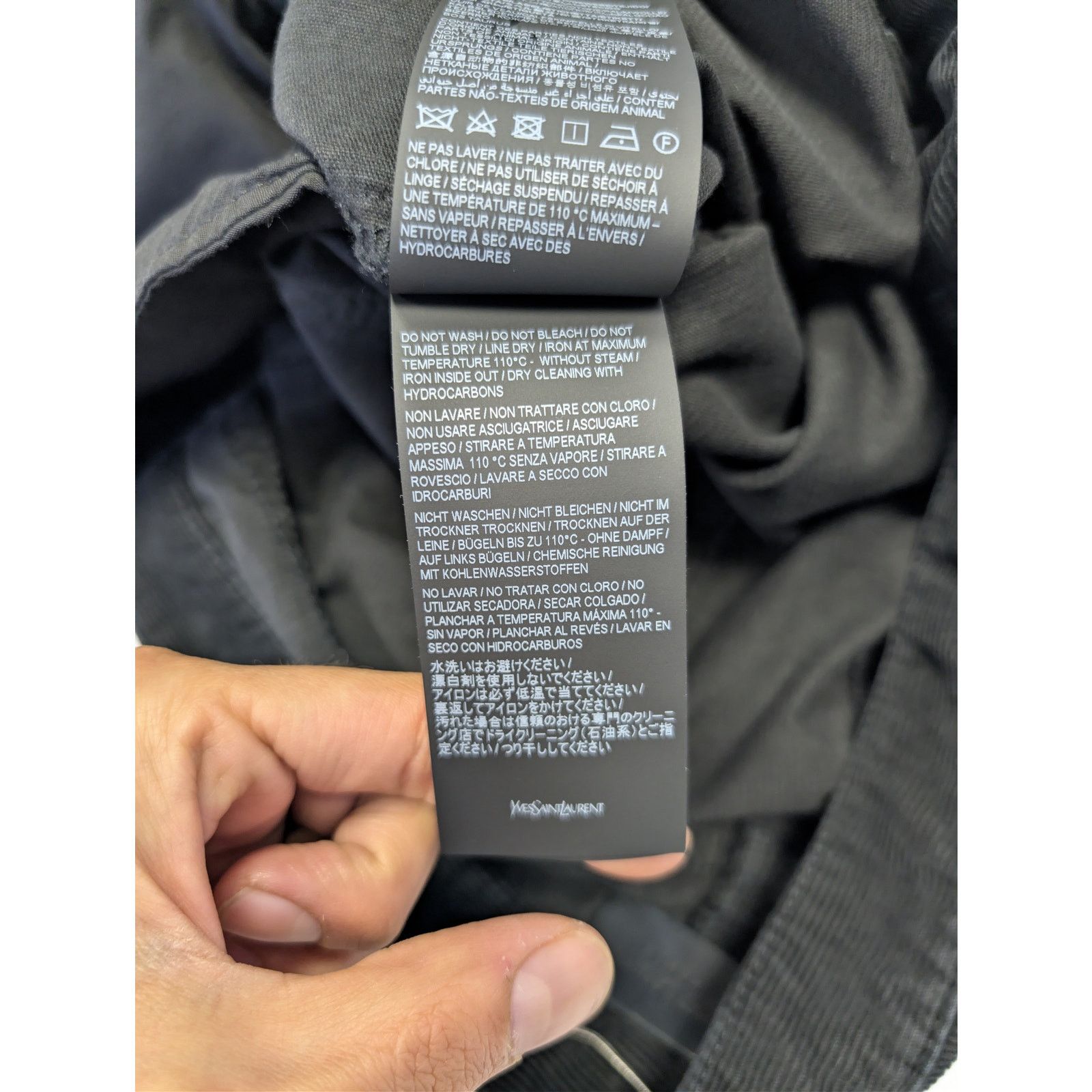 Saint Laurent Paris o1rshd1 Relaxed Straight Corduroy Denim Jeans Spring Black Size US 36 / EU 52 - 18 Thumbnail