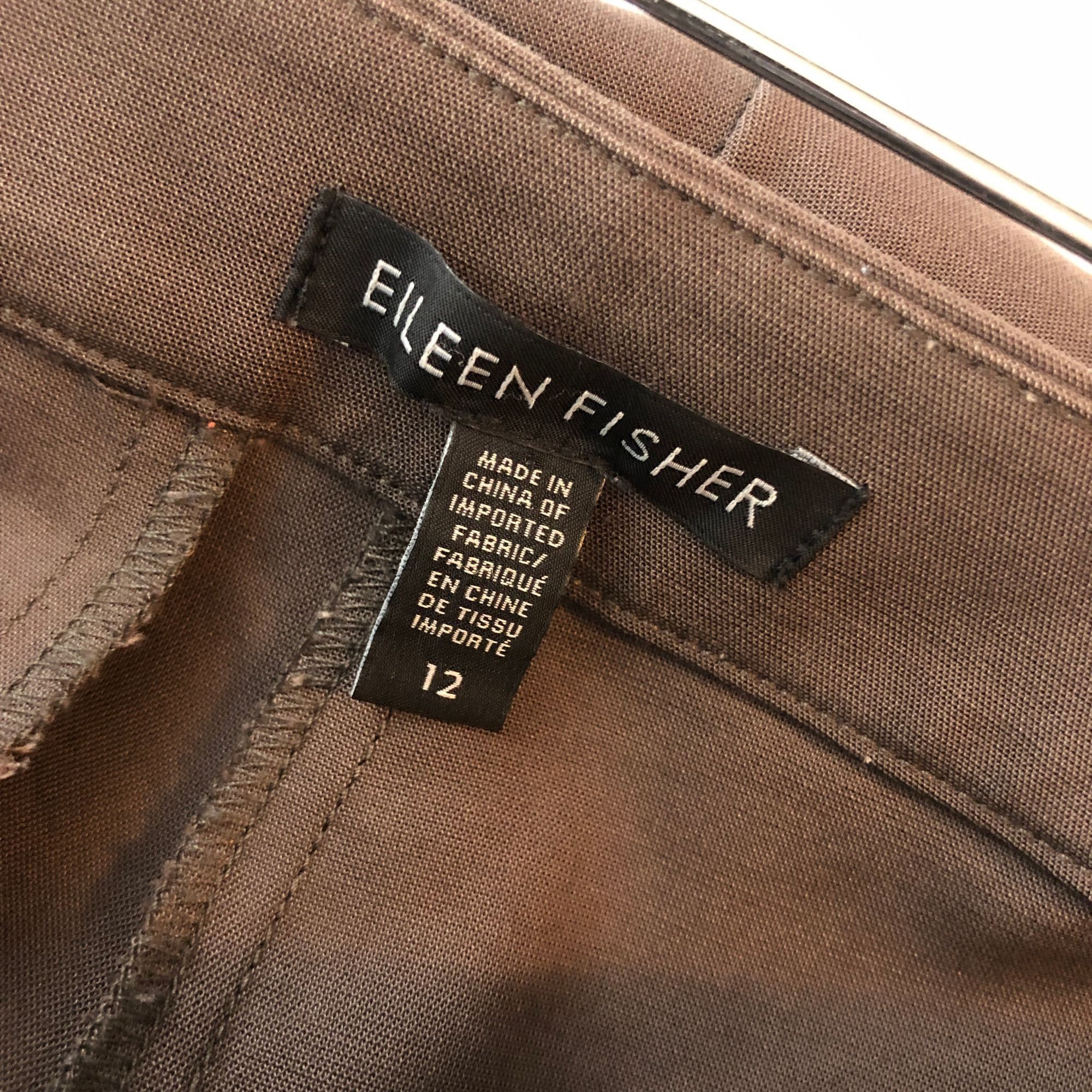 Eileen Fisher Eileen Fisher Womens Tencel/Spandex Cropped Pleated Trousers Size 34" / US 12 / IT 48 - 3 Thumbnail