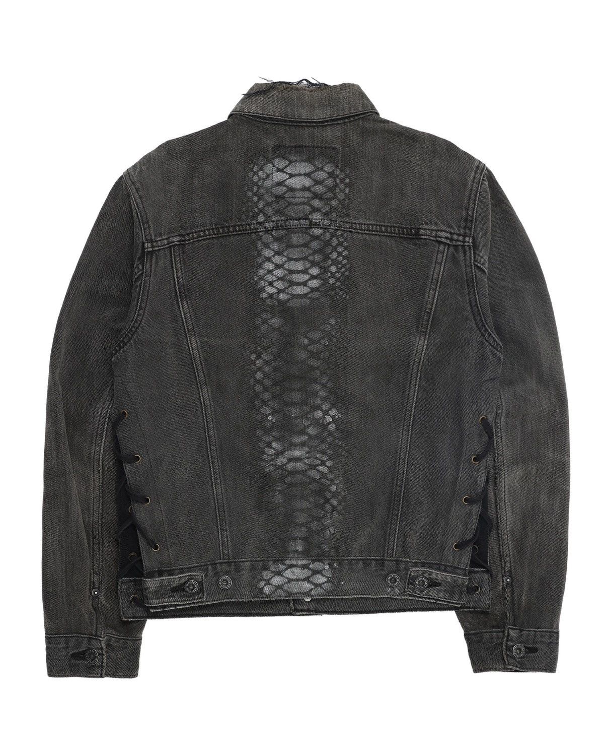 Japanese Brand Levis x vertgarments natural faded skull lace up jacket Size US S / EU 44-46 / 1 - 2 Thumbnail