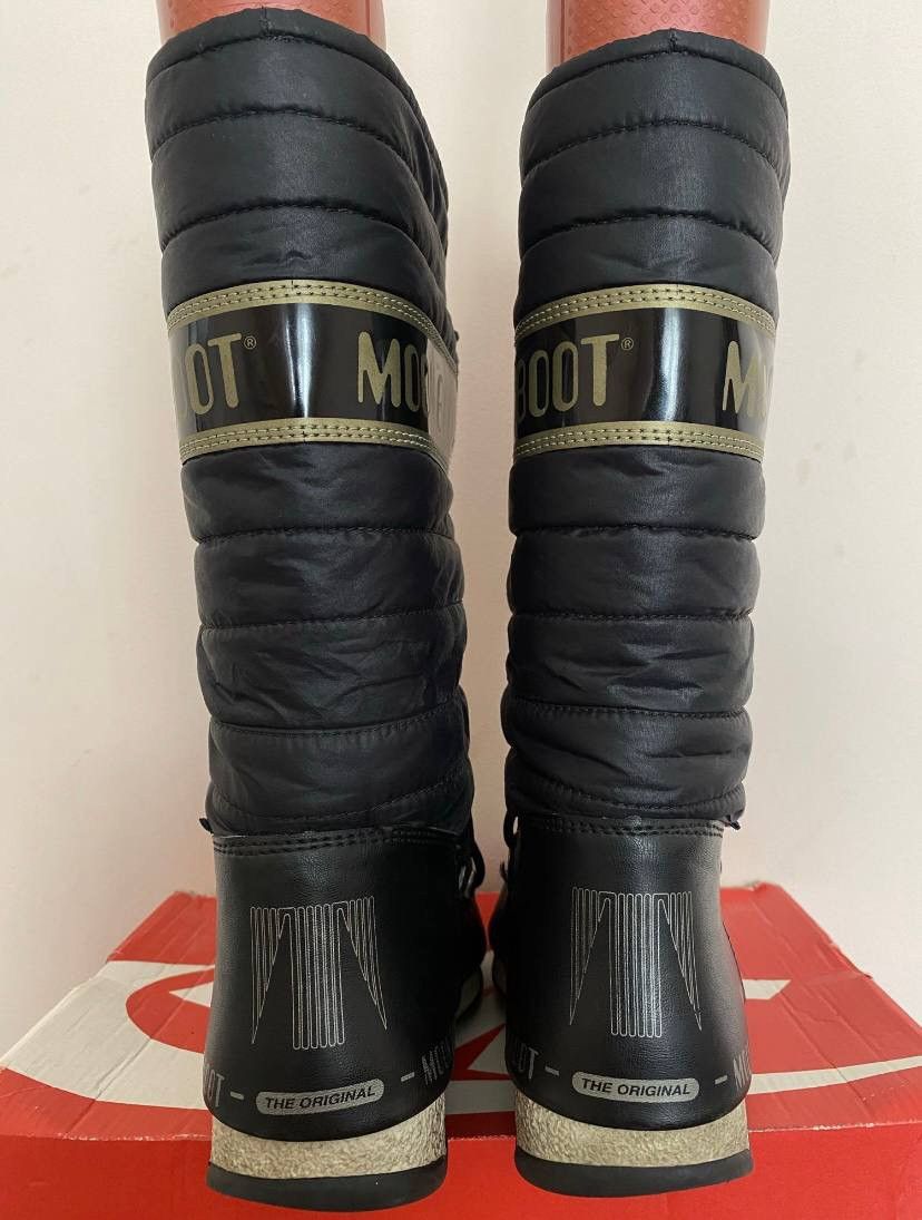 Moon Boot Moon Boot Original Snow Winter Warm Boots Black High Nylon Size US 8 / IT 38 - 5 Thumbnail