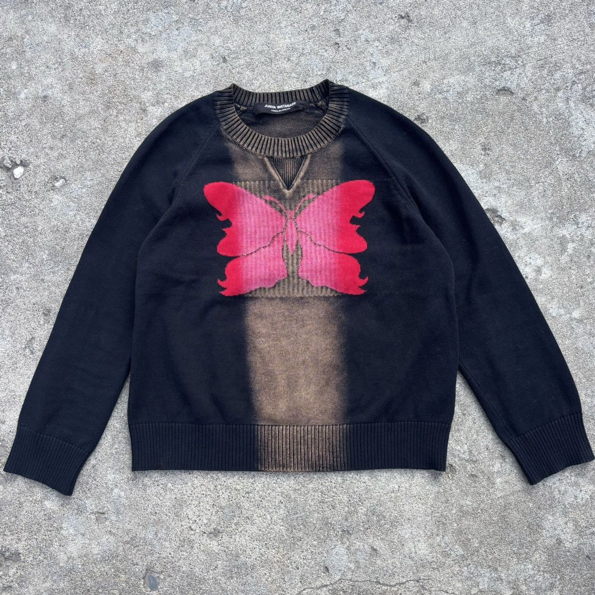 Junya Watanabe Archive 2001 butterfly dyed knit Size US XS / EU 42 / 0 - 1 Thumbnail