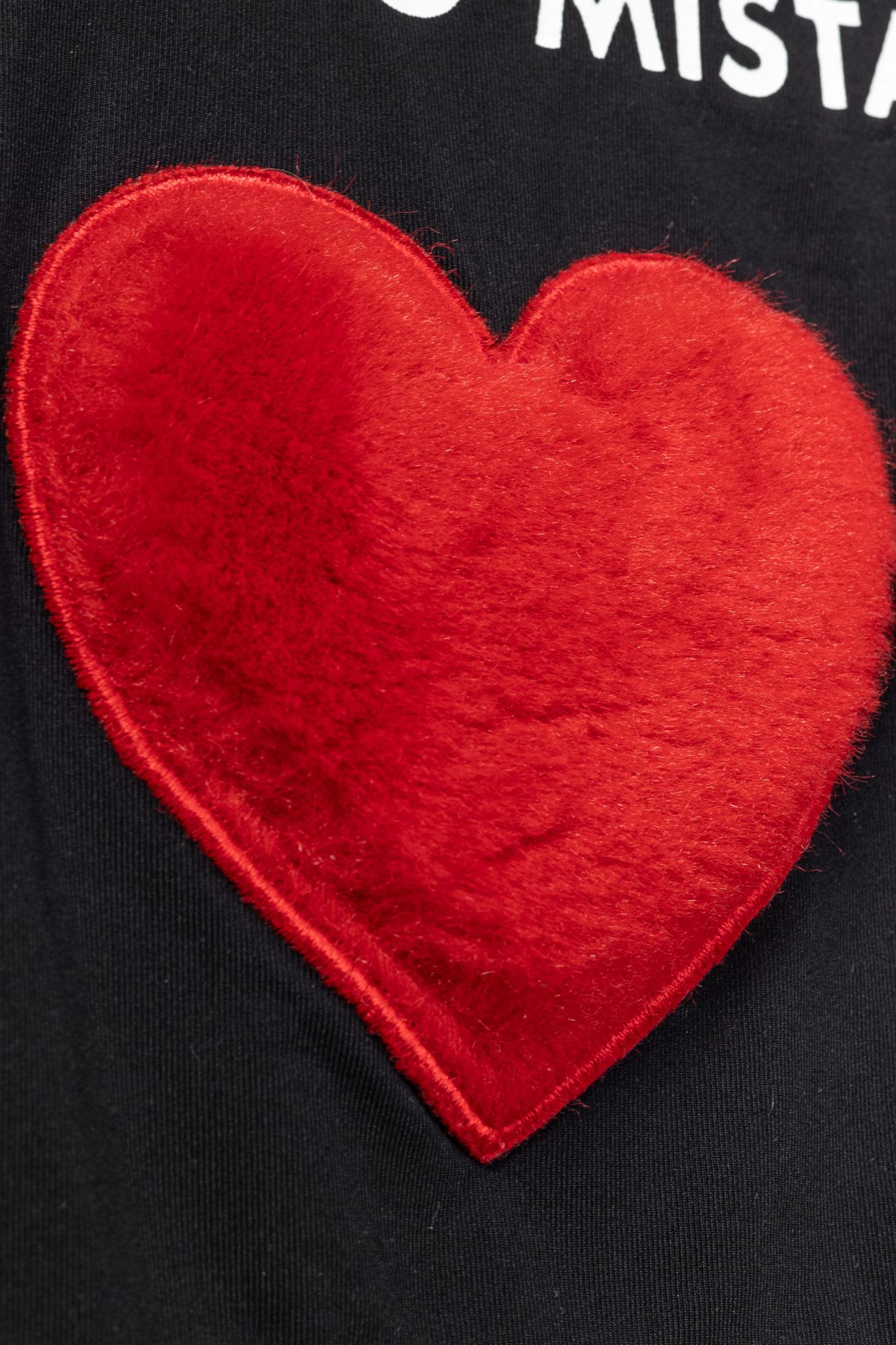 Moschino Moschino Jeans Jersey Printed Fur-Heart Long-Sleeve Top Size M / US 6-8 / IT 42-44 - 6 Thumbnail