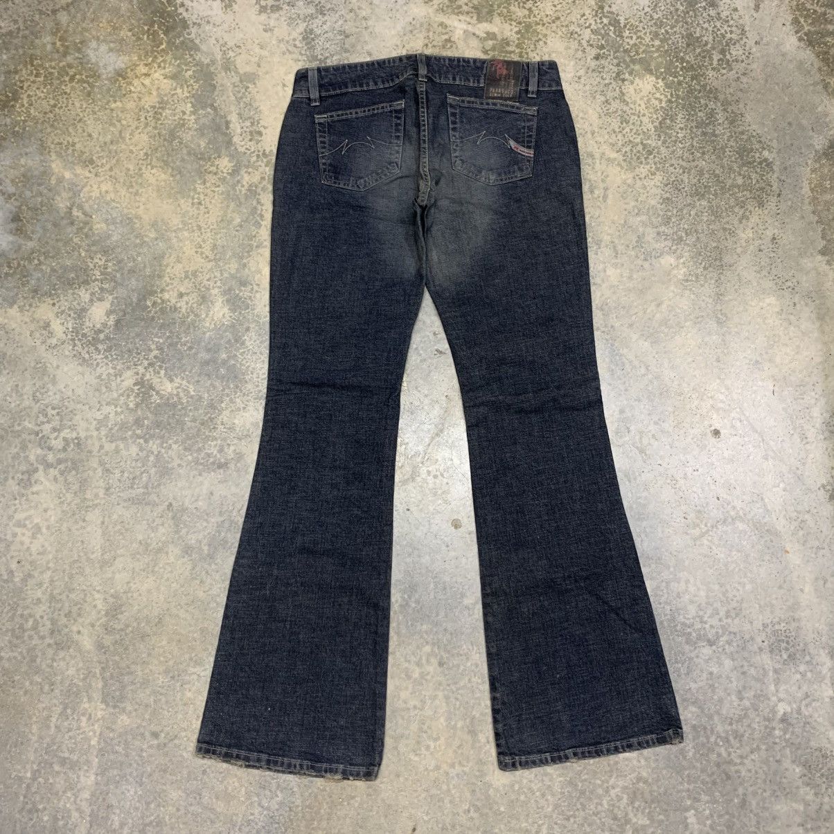 If Six Was Nine × Japanese Brand × Vintage Flare Bell Bottom Parasuco Denim Clawmark Distressed Jean Size US 33 - 2 Thumbnail