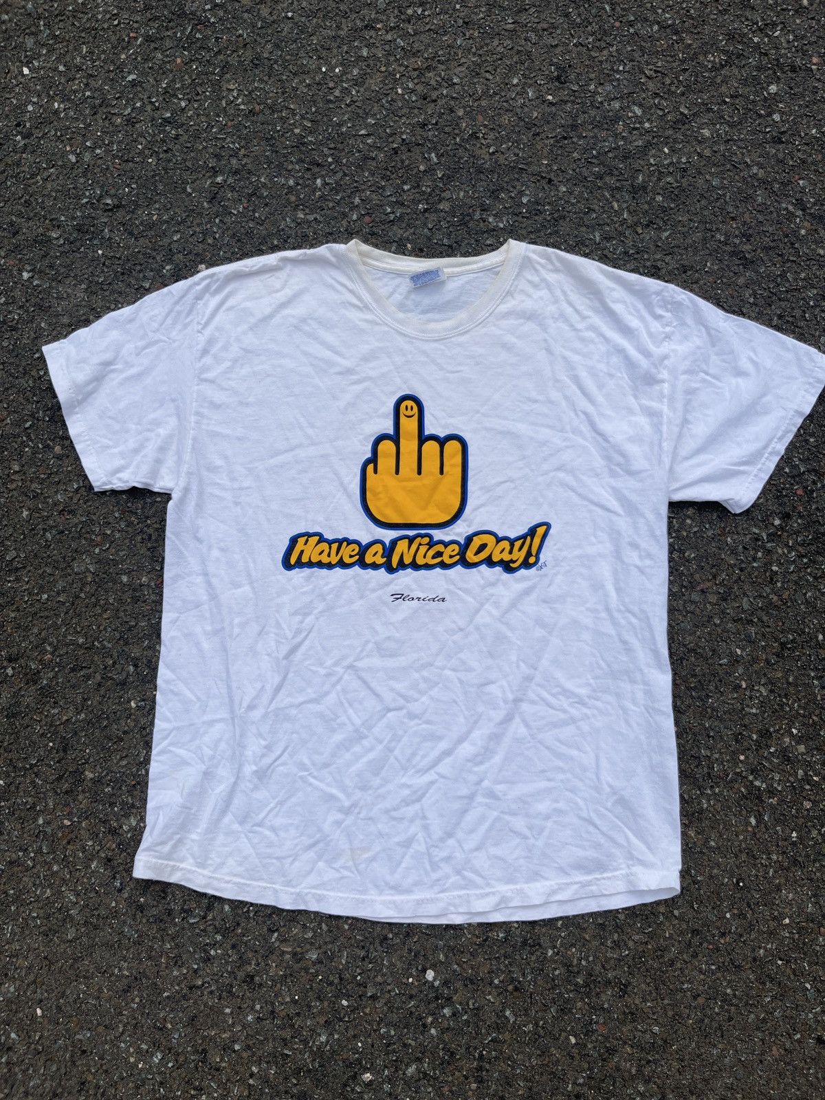 Vintage Vintage “Have a nice day” T Shirt Size US XL / EU 56 / 4 - 1 Thumbnail