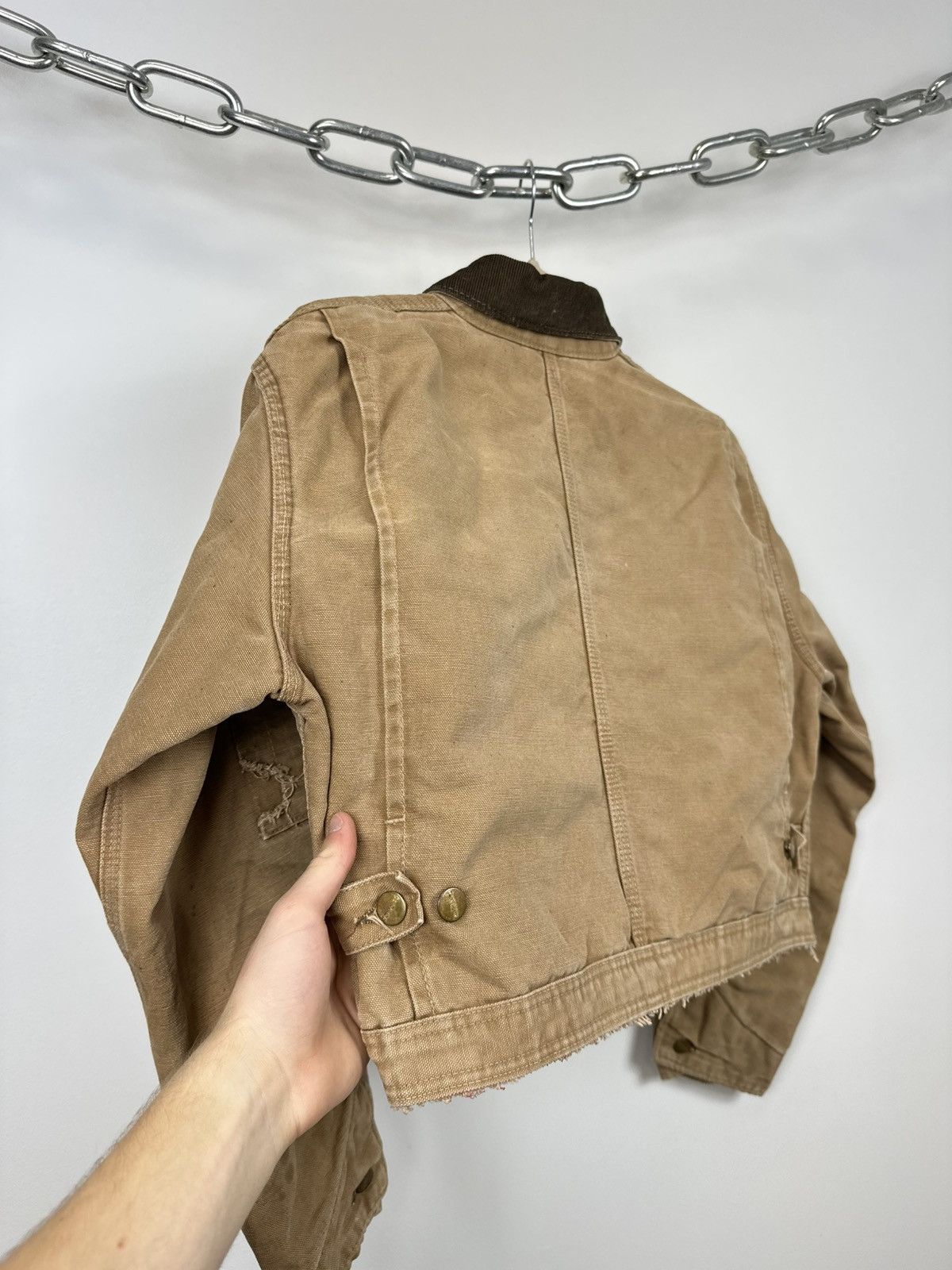 Carhartt Vintage 70s Carhartt USA Distressed Cropped Detroit Jacket Size US S / EU 44-46 / 1 - 13 Thumbnail