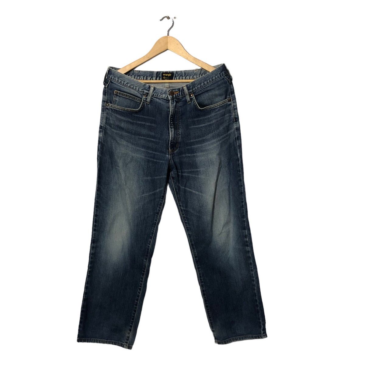 Jean × Wrangler Vintage Wrangler Jeans Distressed Denim Pants 34x39 Size US 33 - 1 Thumbnail