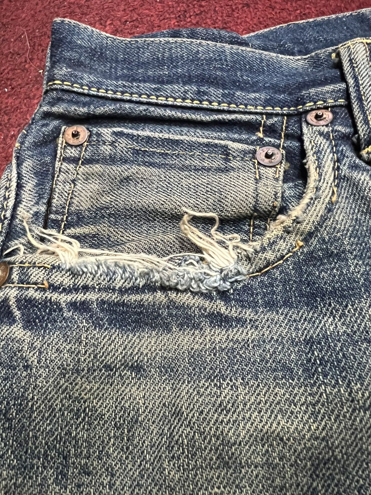 Evisu VTG JAPANESE Men's EVISU NO:2 SELVEDGE Size US 31 - 15 Thumbnail