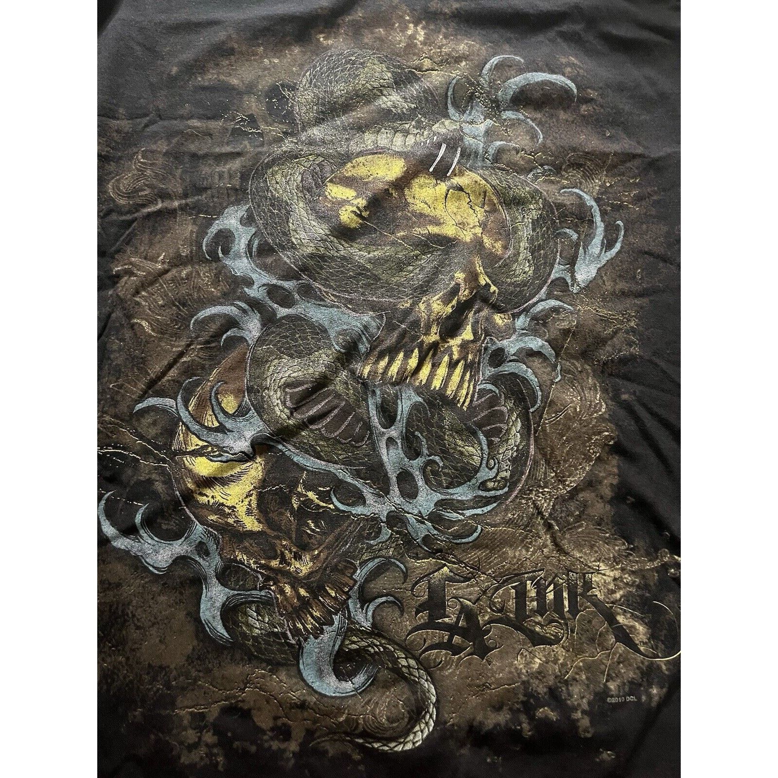 Alstyle L.A. Ink Venom Snake Graphic T-Shirt Medium Black Size US M / EU 48-50 / 2 - 3 Thumbnail