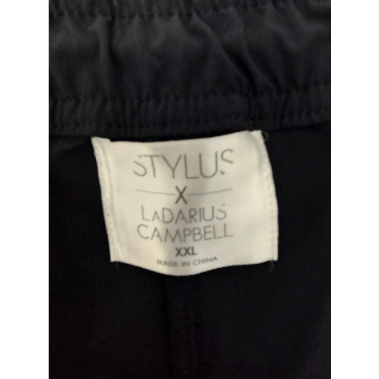 Vintage Stylus Ladarius Campbell Elastic Waist XXL Shorts Men Navy Canvas Stretch - Casual Casual Wear - 2XL Navy Size US 39 - 5 Thumbnail
