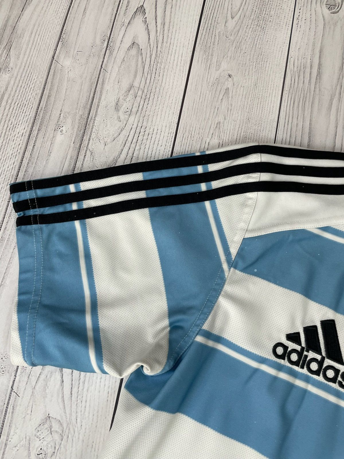 Adidas Vintage adidas Argentina rugby jersey size M striped Size US M / EU 48-50 / 2 - 4 Thumbnail