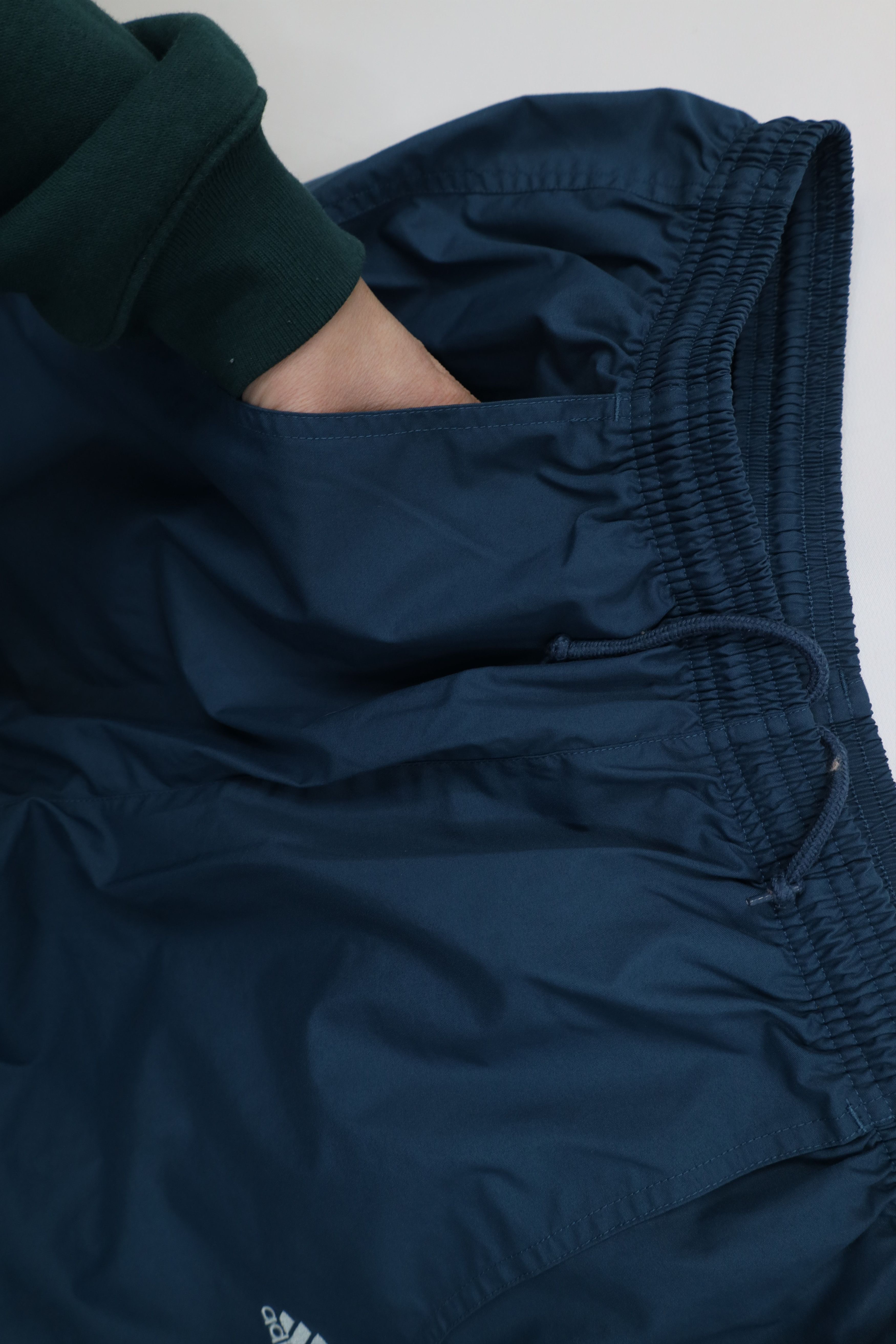 Adidas Vintage Y2K 2000 Adidas Striped Lined Windbreaker Pants Blue Size US 38 / EU 54 - 7 Thumbnail