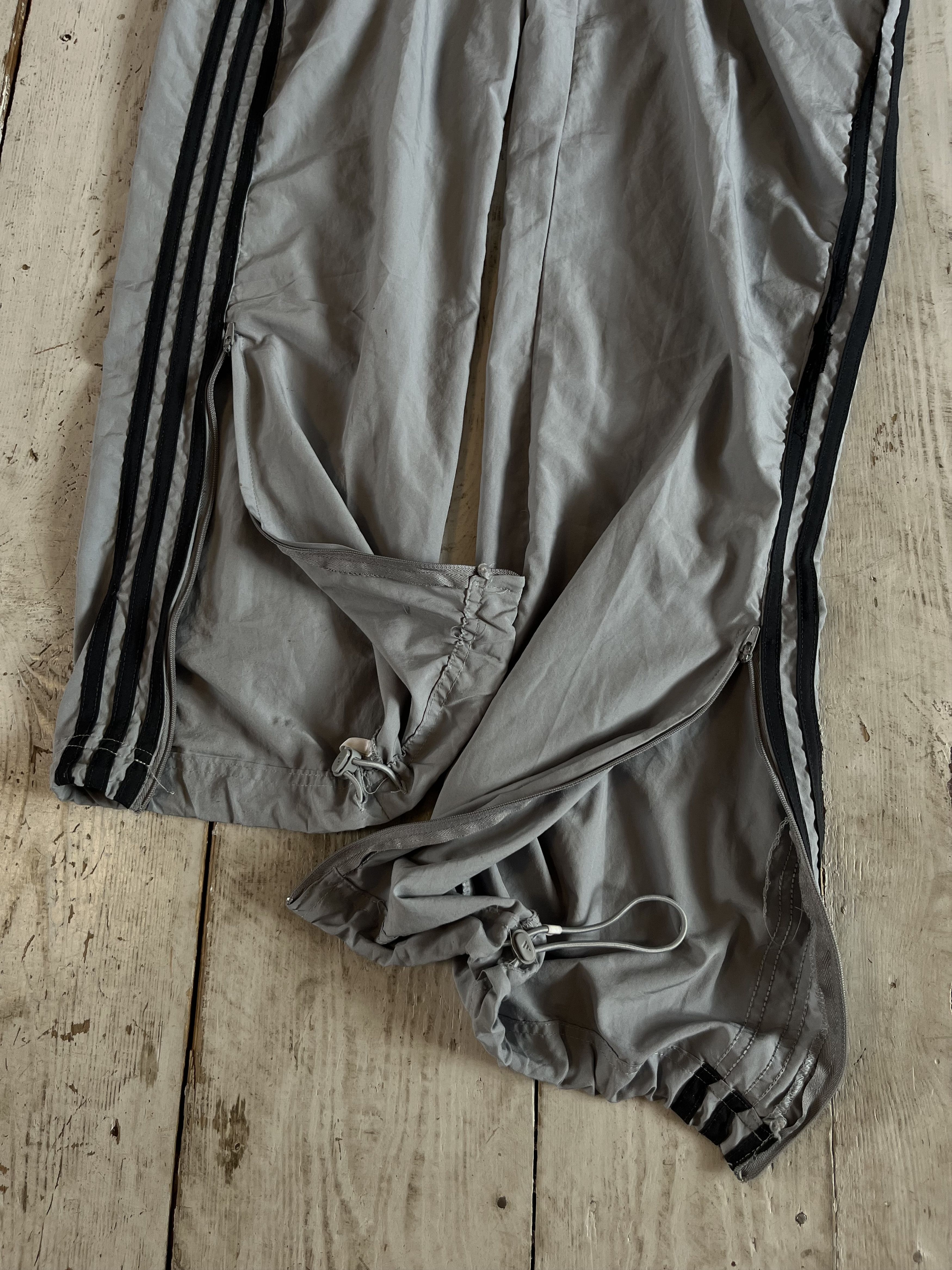 Adidas × Vintage y2k Adidas Parachute Nylon Baggy Striped Track Pants Size US 32 / EU 48 - 8 Thumbnail