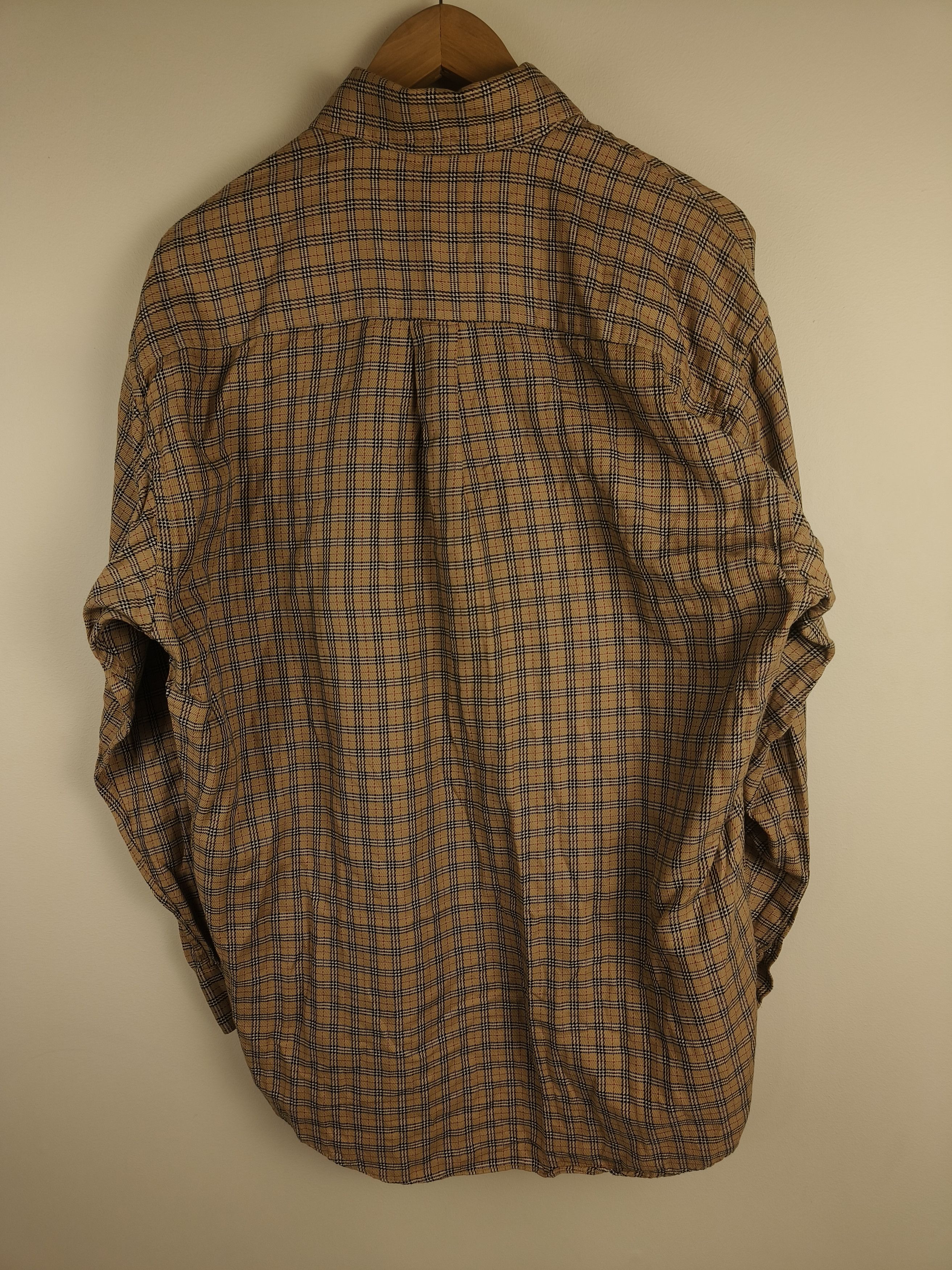Burberry Burberry Nova Check Button-Down Shirt made in USA Tan Beige Size US L / EU 52-54 / 3 - 6 Thumbnail