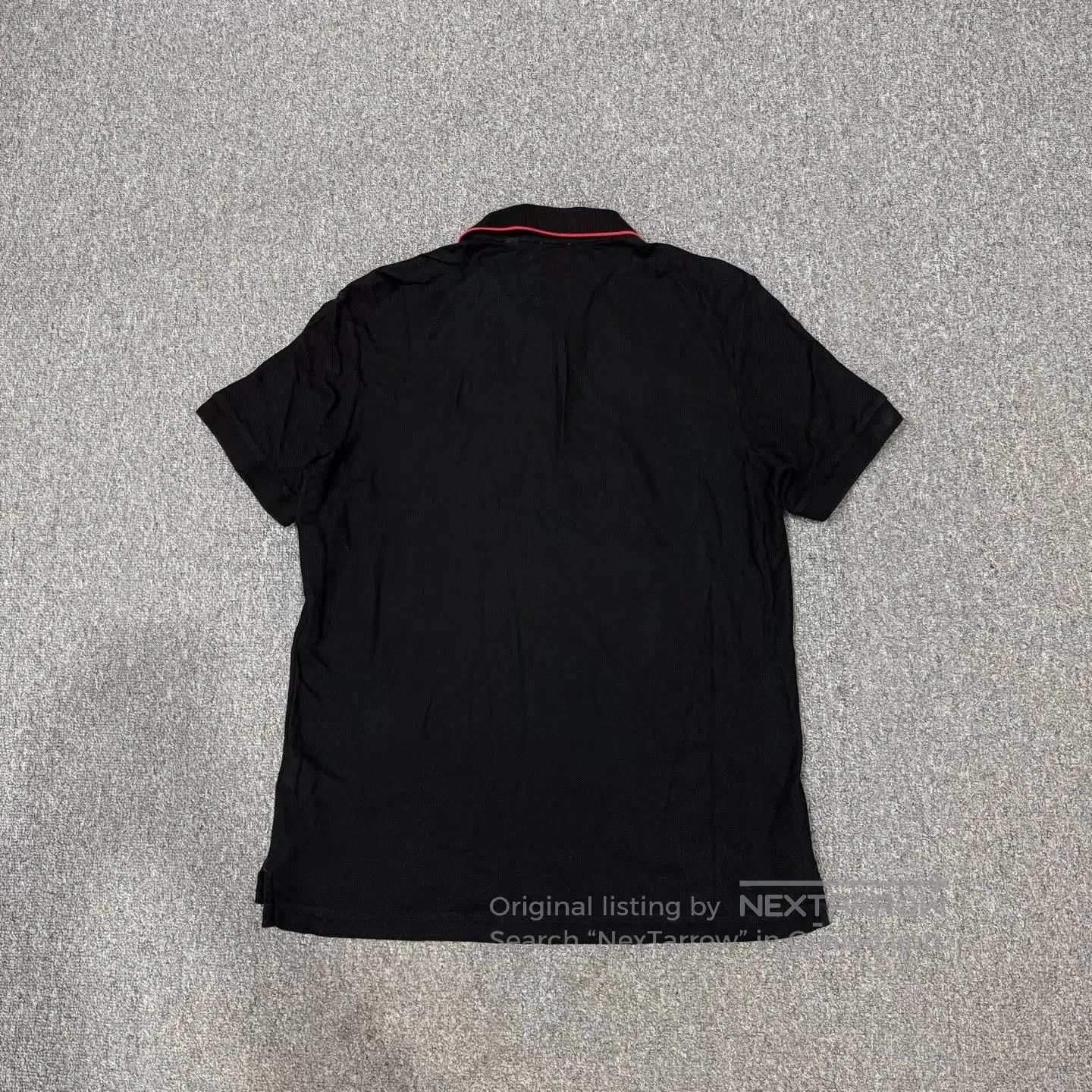 Burberry Black Short Sleeve Polo with Red Accents. Size US L / EU 52-54 / 3 - 2 Thumbnail