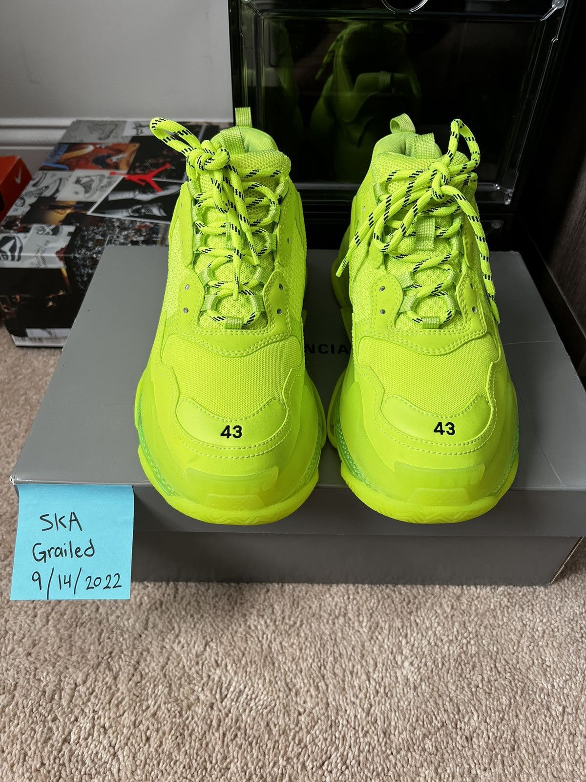 Balenciaga Balenciaga Triple S Lime Green Size US 10 / EU 43 - 7 Thumbnail