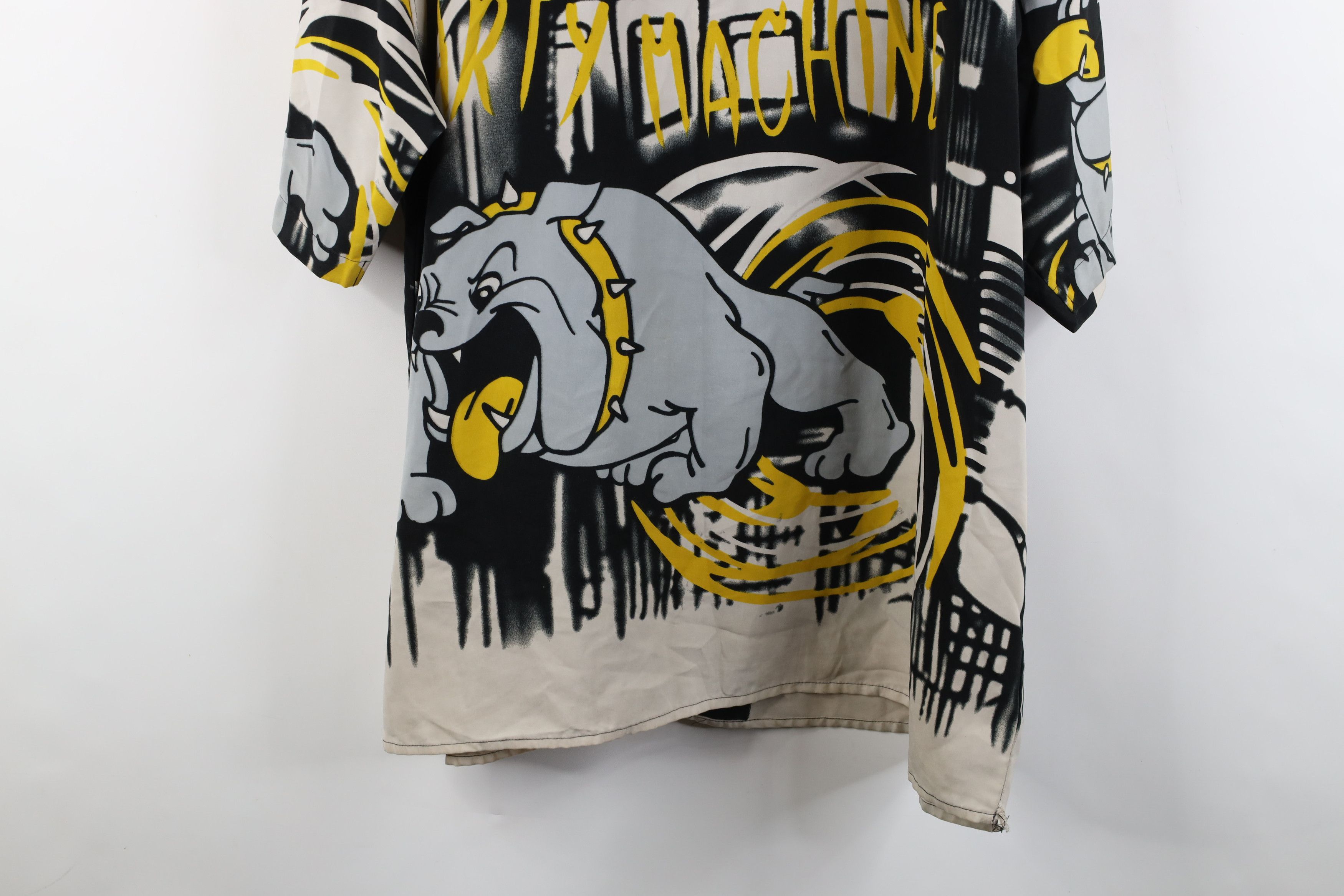 Vintage Vintage 90s Y2K Streetwear Party Machine Baggy Button Shirt Size US XXL / EU 58 / 5 - 14 Thumbnail