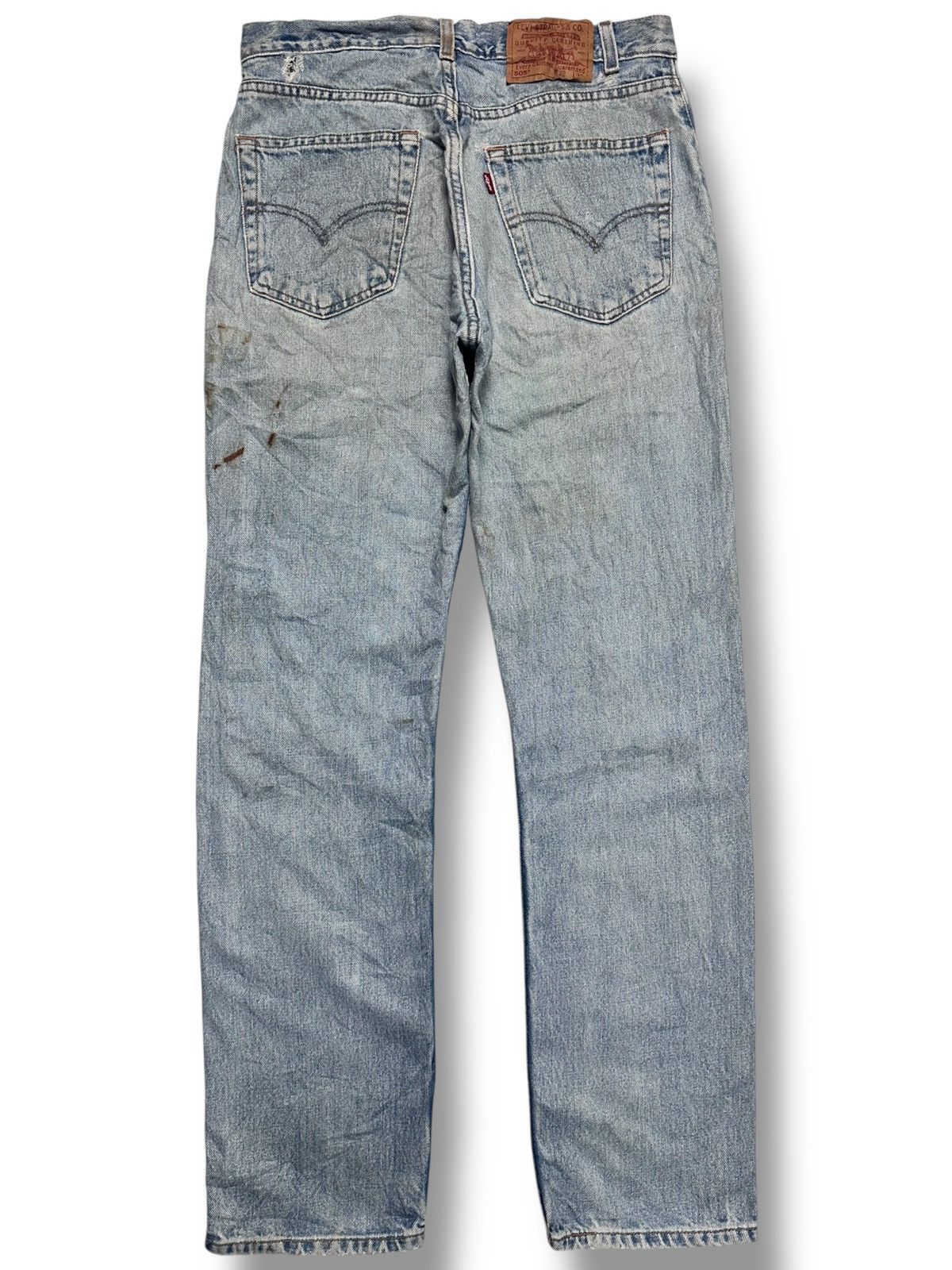 Levi's Levi’s 505 Regular Distressed Ripped, Plaid patch & Faded Size US 32 / EU 48 - 4 Thumbnail
