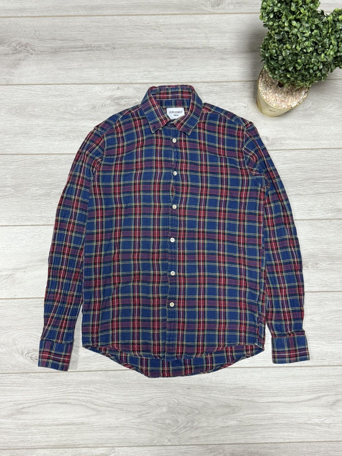 Our Legacy Our Legacy check shirt buttons flannel plaid Size US M / EU 48-50 / 2 - 1 Thumbnail