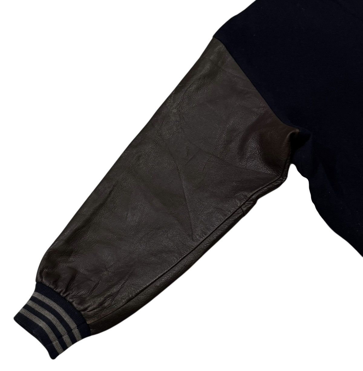 Japanese Brand Vintage Claude Cross Mens Wool Leather Varsity Jacket Size US L / EU 52-54 / 3 - 16 Thumbnail