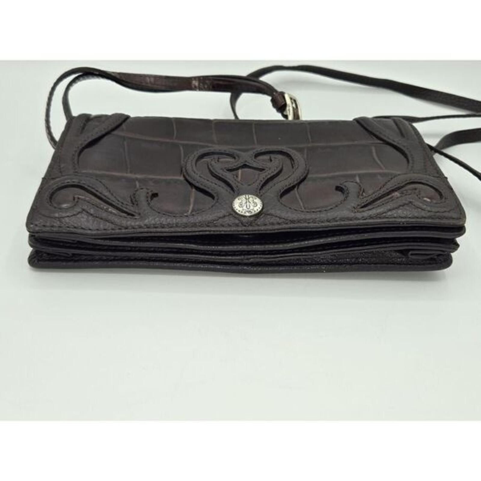 Brighton Brighton Siren Croc Embossed Leather Crossbody Wallet Bag Size ONE SIZE - 5 Thumbnail