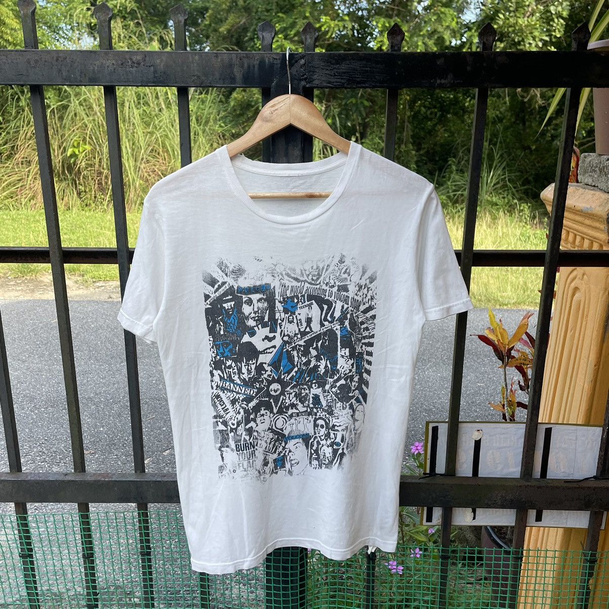 Band Tees × Volcom 🔥Volcom Art Work Of Punk Design Collab Distress Tee Size US M / EU 48-50 / 2 - 1 Thumbnail