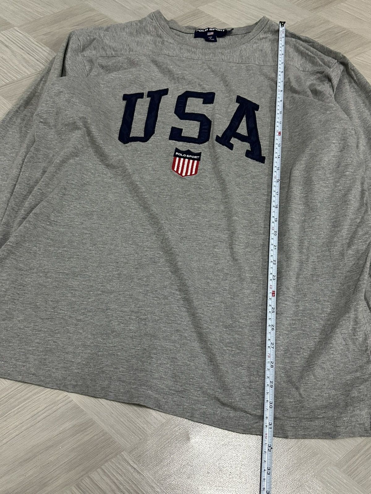 Polo Ralph Lauren Vintage Polo Ralph Lauren Polo Sport USA L/S Shirt Size US XL / EU 56 / 4 - 4 Thumbnail