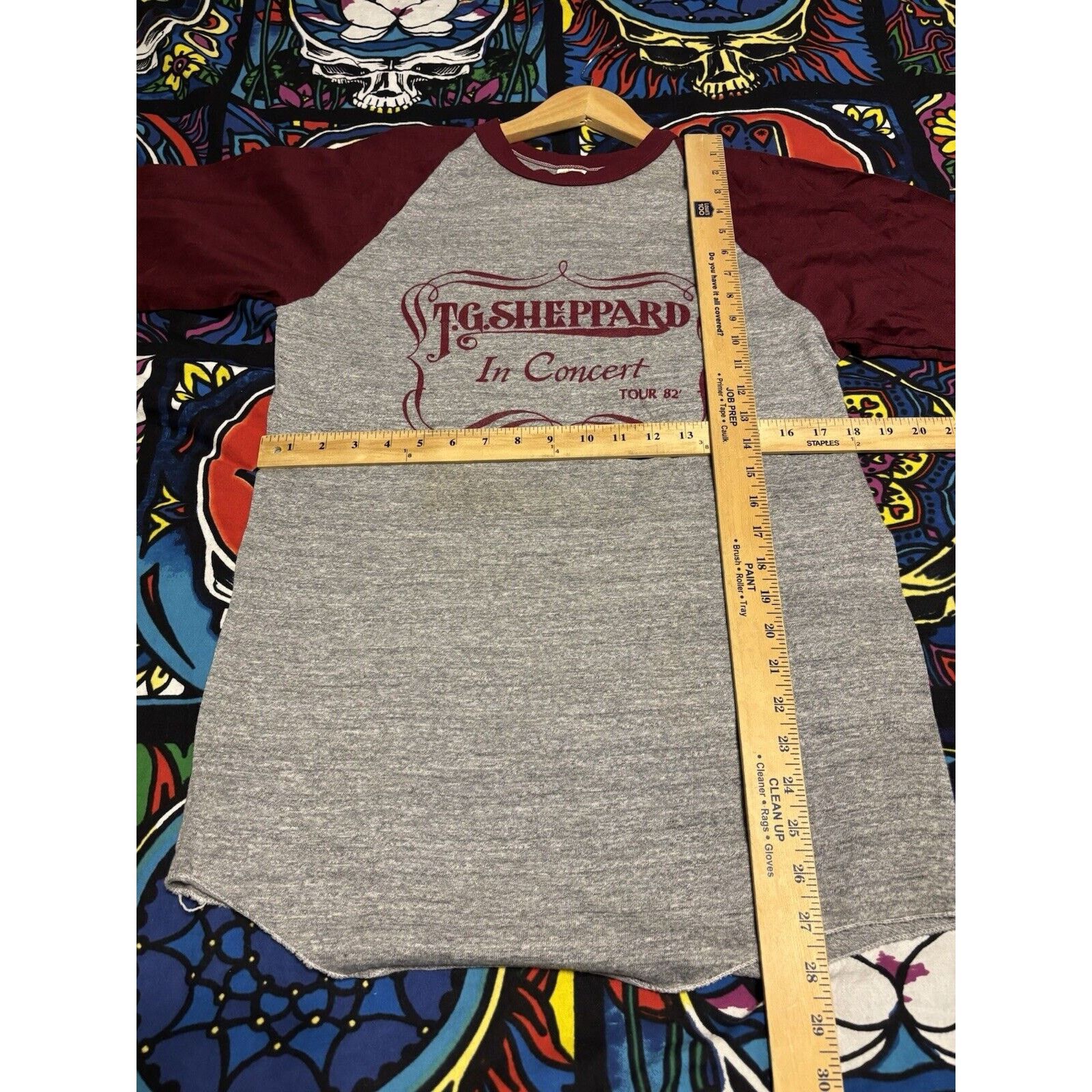 Other vintage T.G sheppard 1980s reglan shirt Long Sleeve Grey L Size US L / EU 52-54 / 3 - 6 Thumbnail