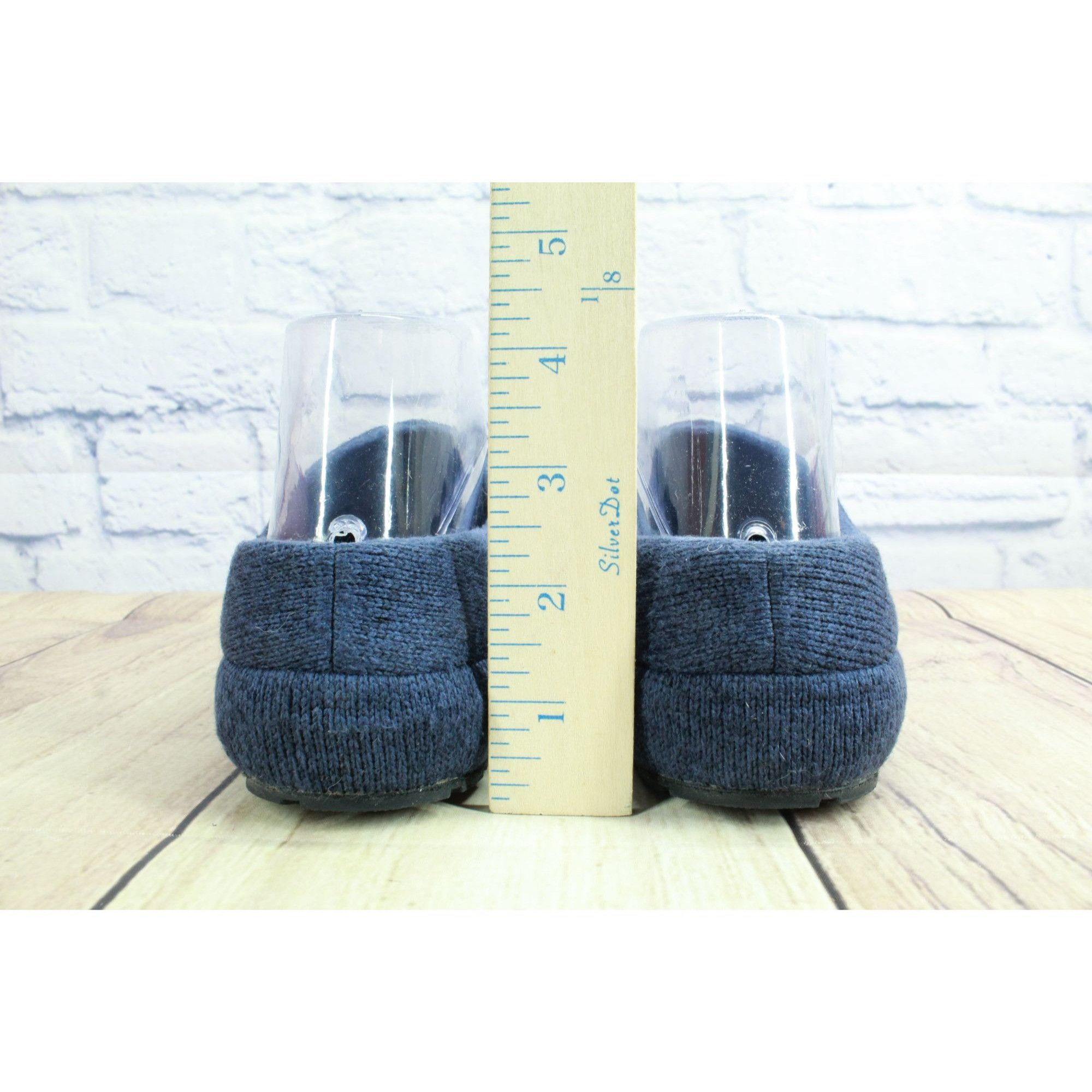 L.L. Bean LL Bean Women’s Knit Fleece Slippers Blue Size 6 M Size US 6 / IT 36 - 6 Thumbnail