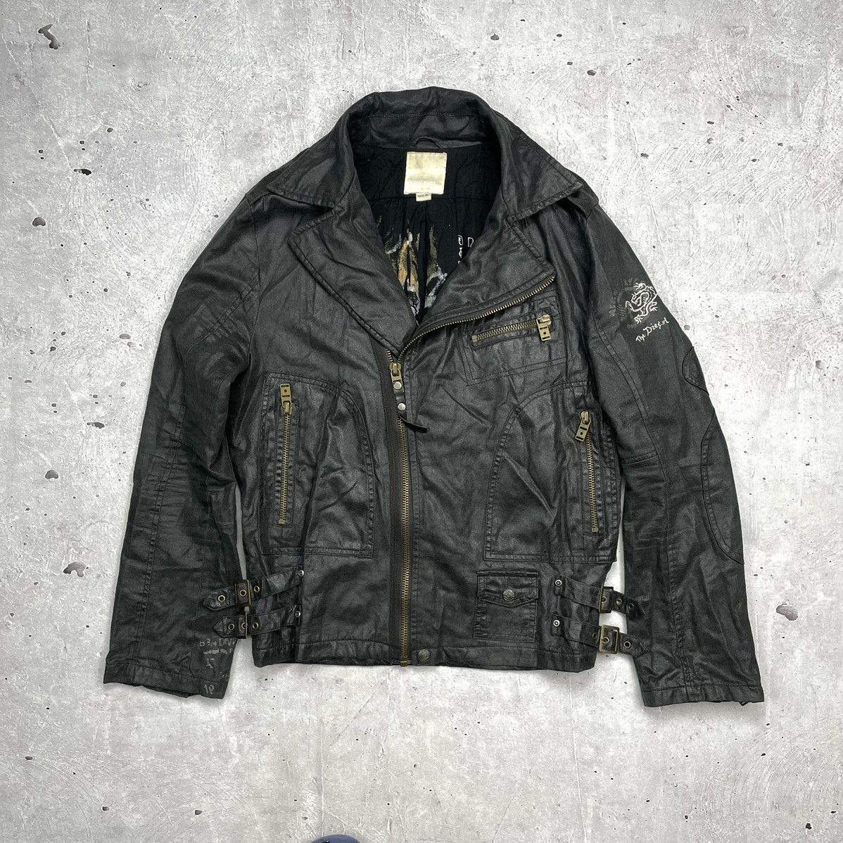 Diesel × Japanese Brand Vintage Diesel Women’s Avantgarde Jacket Japanese Style Size XL / US 12-14 / IT 48-50 - 1 Thumbnail