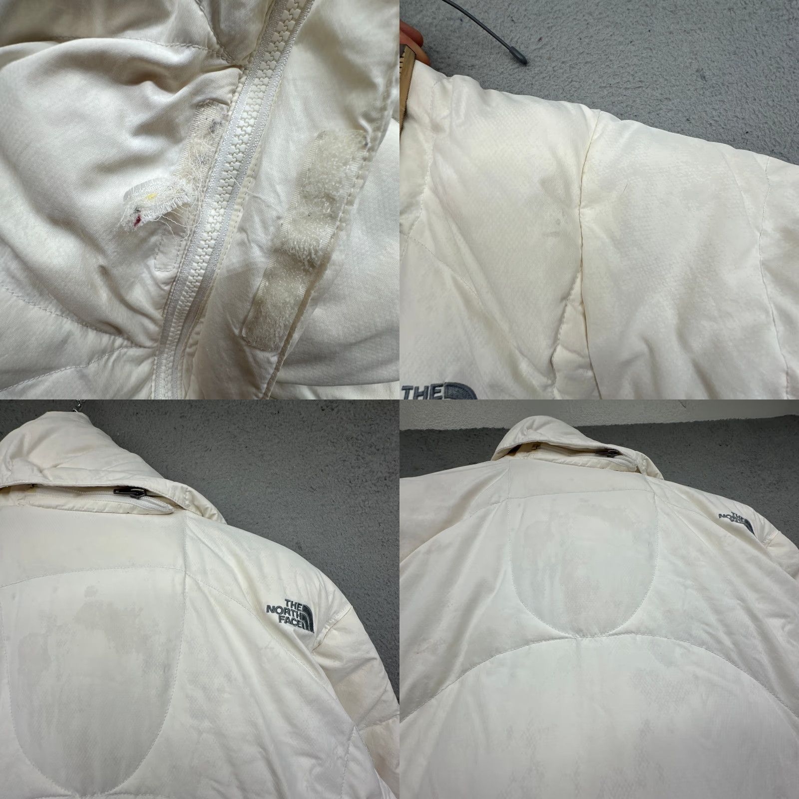 The North Face VINTAGE The North Face Alis Puffer Hood 600 Fill Goose Down Jacket Womens Large White Jacket Women L Down Puffer Hoodie Size L / US 10 / IT 46 - 8 Thumbnail