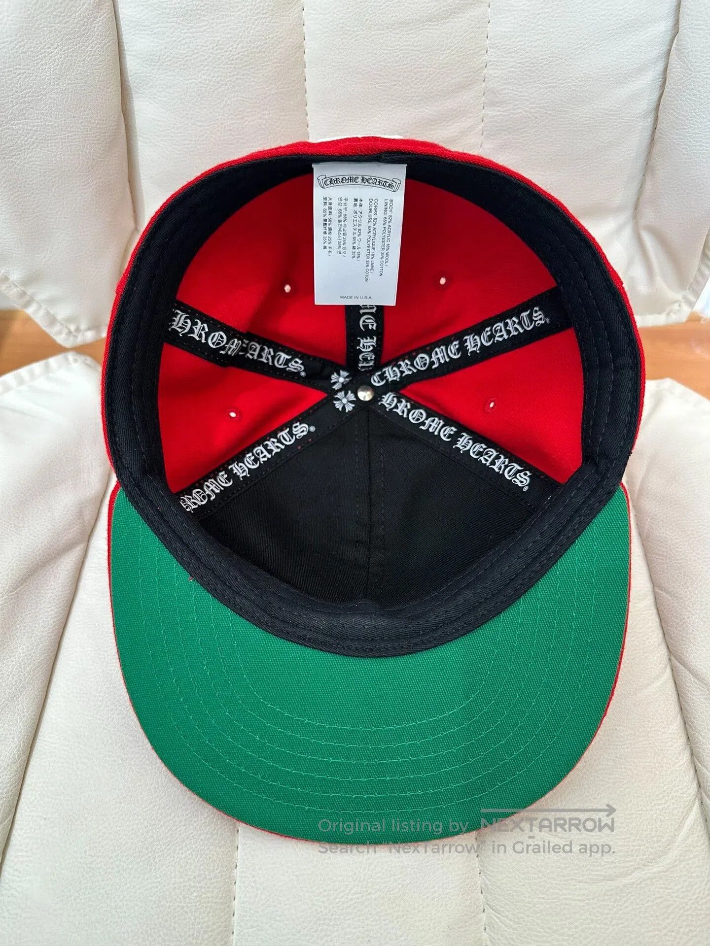 Chrome Hearts chrome hearts red heart embroidery baseball cap. Size ONE SIZE - 5 Thumbnail