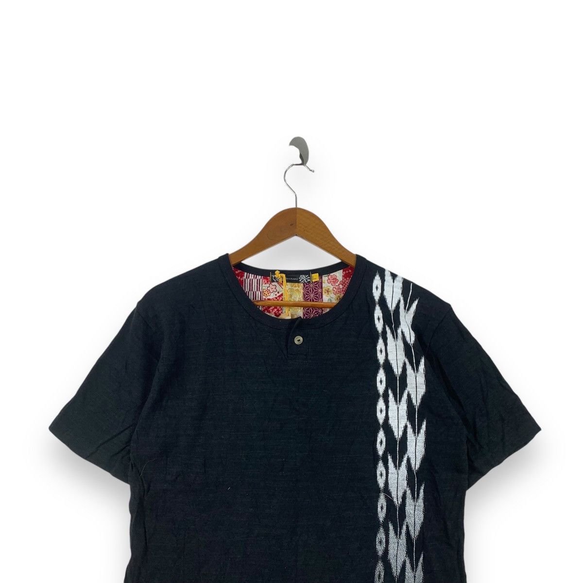 Japanese Brand JAPAN TRADITIONAL SHARAKU Kimono Samurai Helmet Tee Shirt Size L / US 10 / IT 46 - 4 Thumbnail