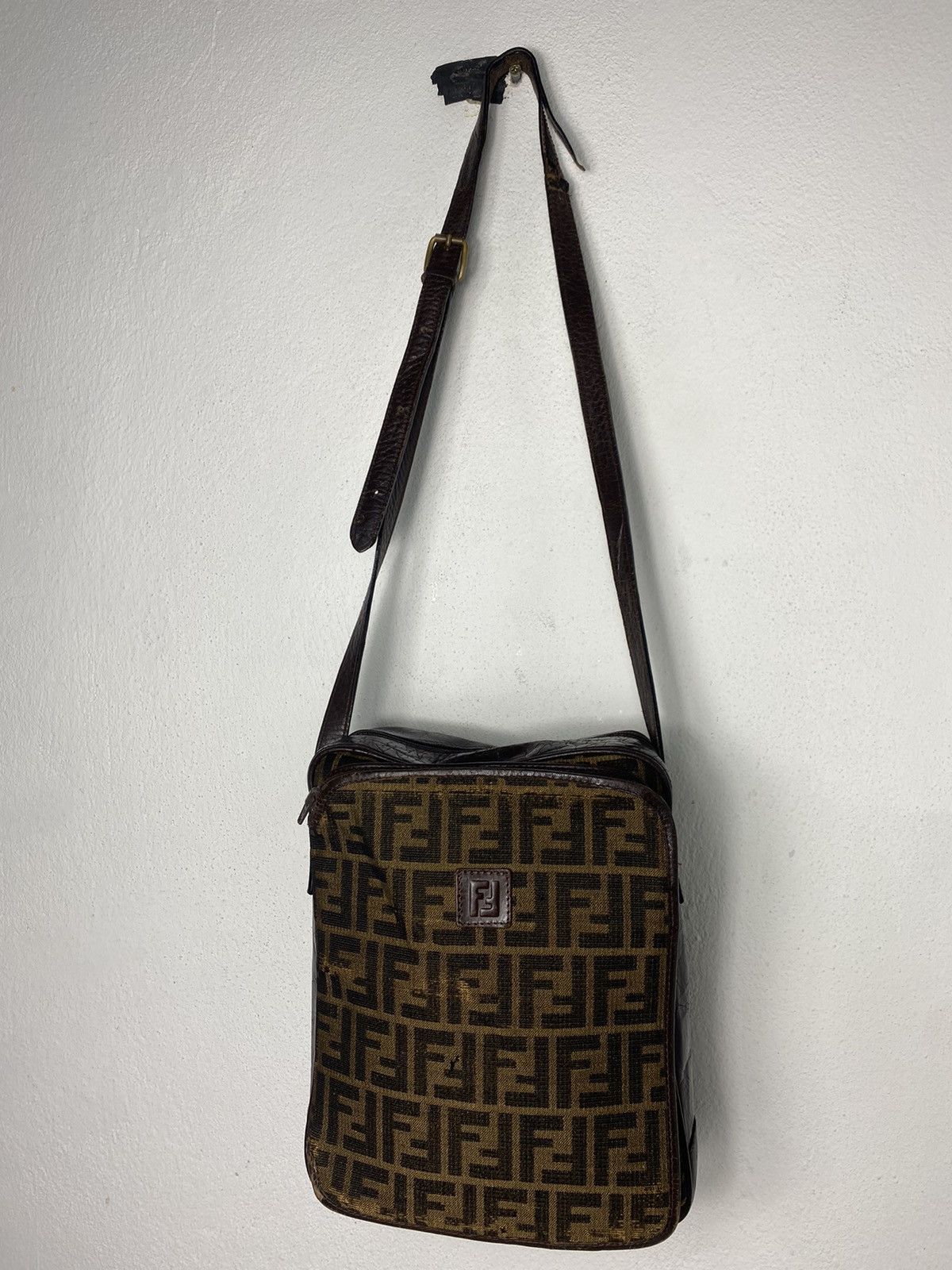 Fendi Vintage Vintage Fendi Zucca Sling Bag Grailed