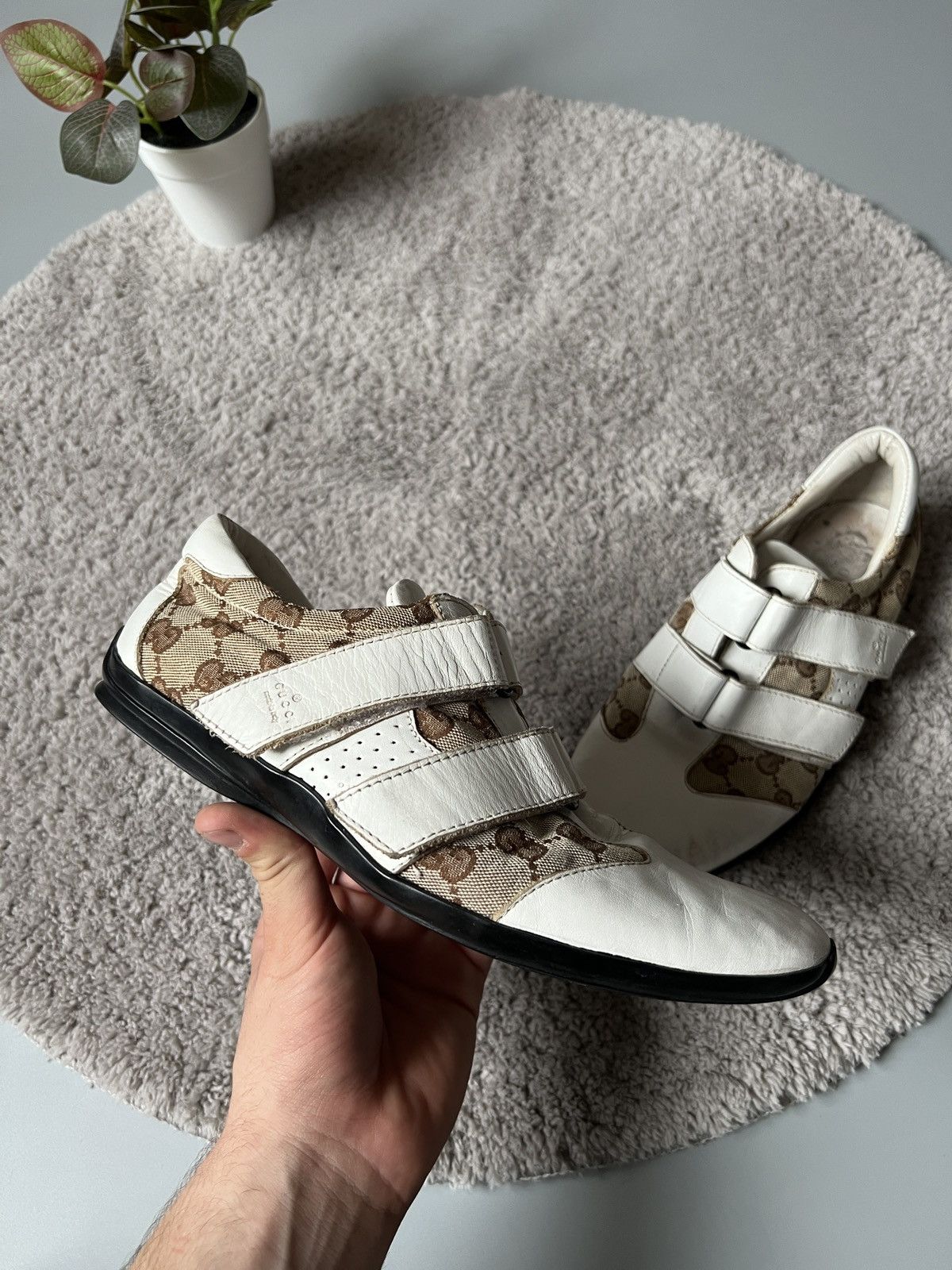 Gucci × Vintage Gucci Monogram Shoes Size US 5.5 / EU 38 - 1 Thumbnail