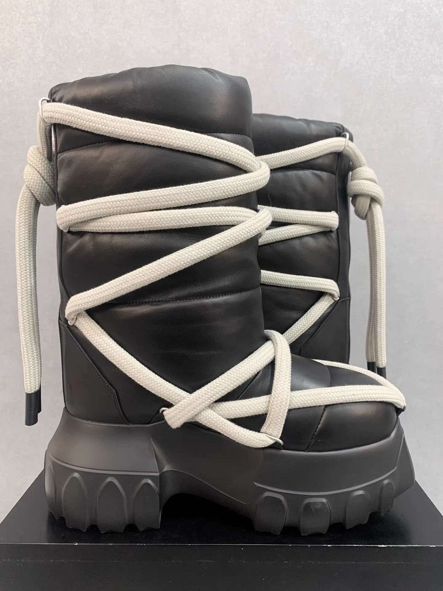 Rick Owens Rick Owens 24FW Lambskin Puffy Octopus Sole Boots K34 Size US 9 / EU 42 - 5 Thumbnail