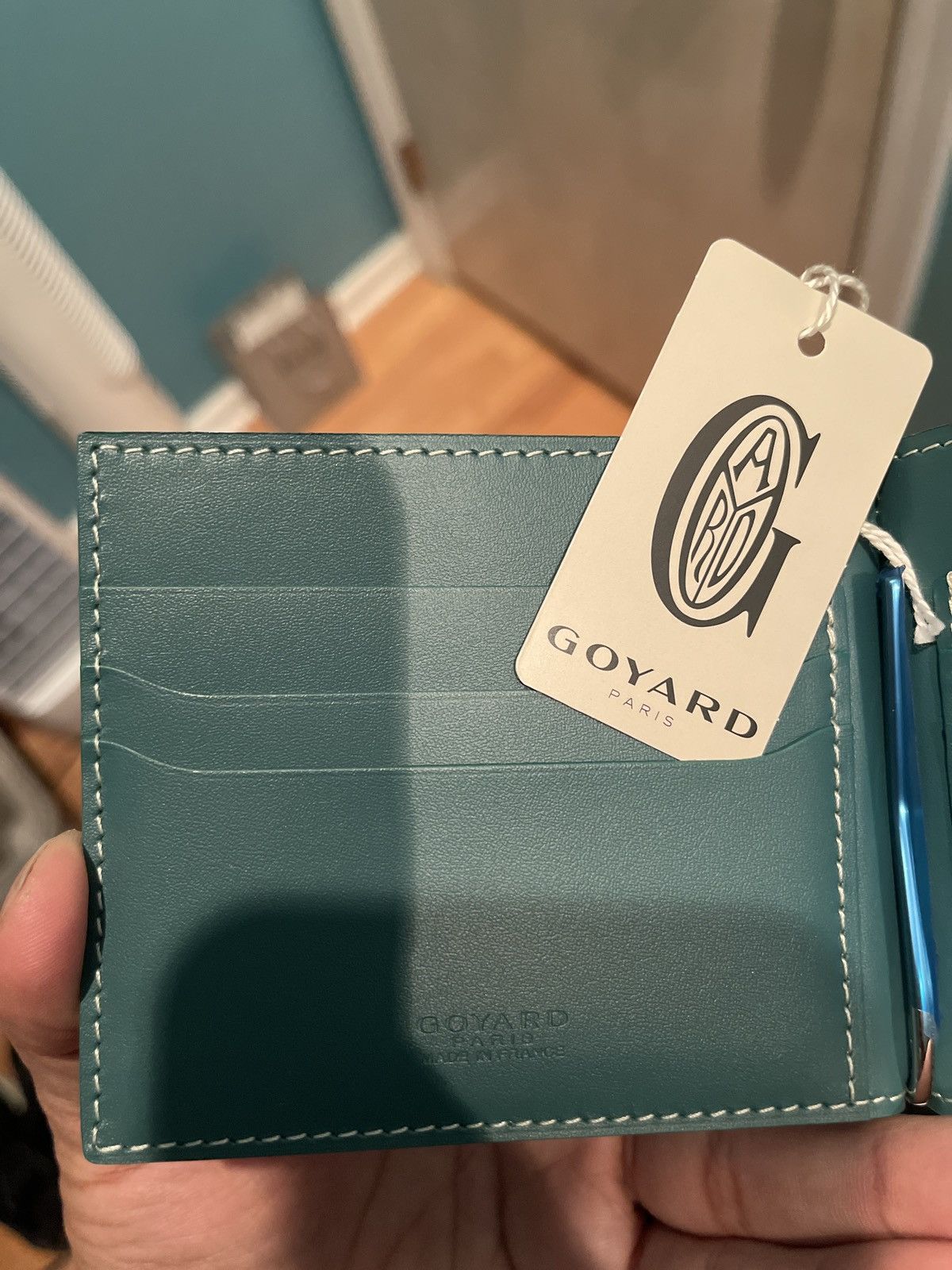 Goyard Goyard men’s bill fold green wallet bi fold card holder Size ONE SIZE - 4 Thumbnail