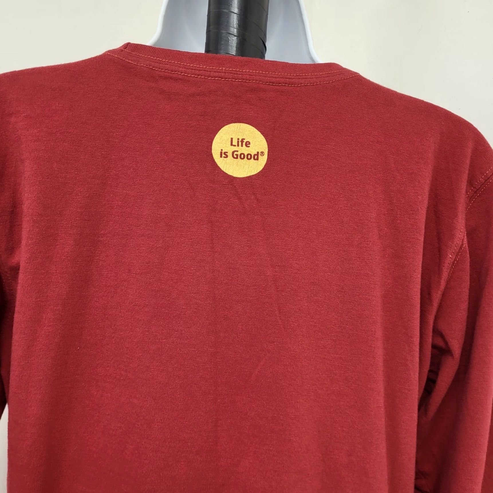Life is Good Life Is Good Shirt Womens Size M Red LongSleeve Snowflake Heart Logo Classic Fit Shirt Womens M Red LongSleeve Snowflake Heart Logo Classic Fit Size M / US 6-8 / IT 42-44 - 7 Thumbnail