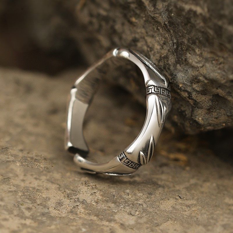 Jewelry Stylish Men's Open Leaf Ring Size ONE SIZE - 3 Thumbnail